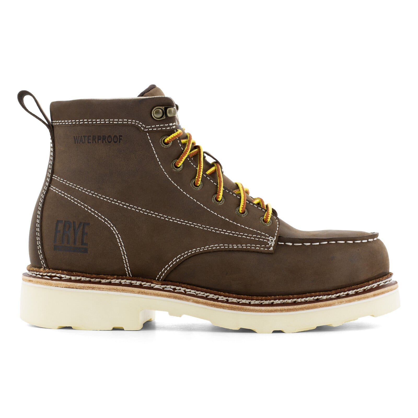 Frye Supply Men's FR40301 Dark Brown The Safety-Crafted Work Boot Steel Toe 6" Boot - Dark Brown - view 01