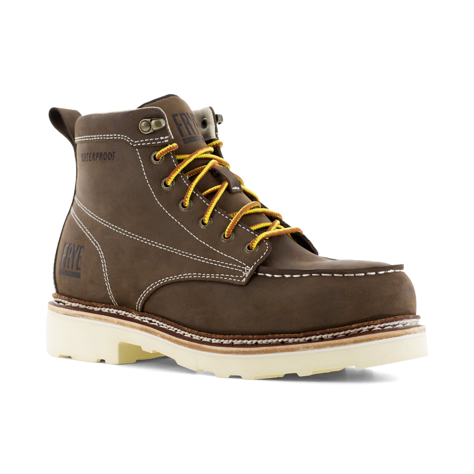 Frye Supply Men's FR40301 Dark Brown The Safety-Crafted Work Boot Steel Toe 6" Boot - Dark Brown - view 02