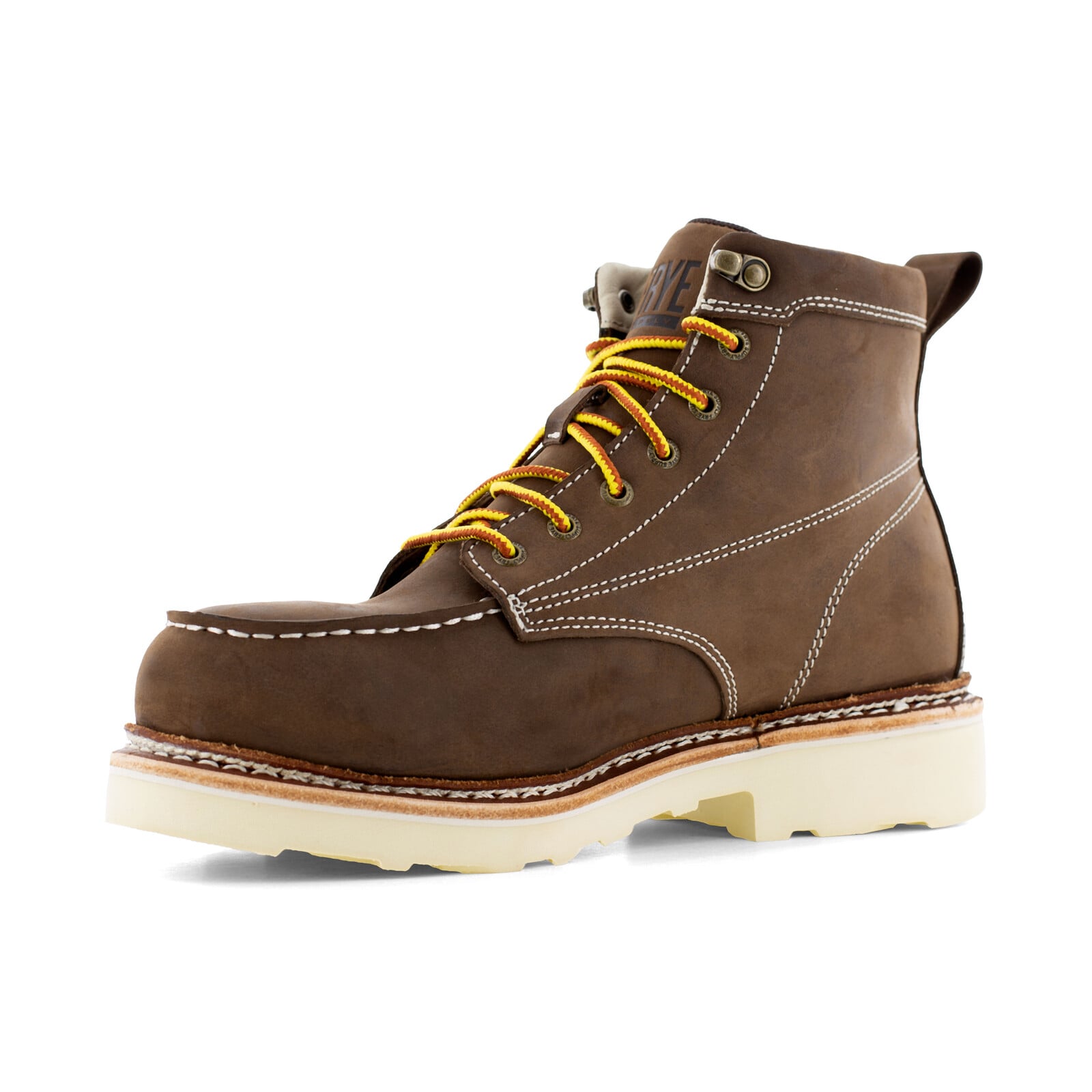 Frye Supply Men's FR40301 Dark Brown The Safety-Crafted Work Boot Steel Toe 6" Boot - Dark Brown - view 03
