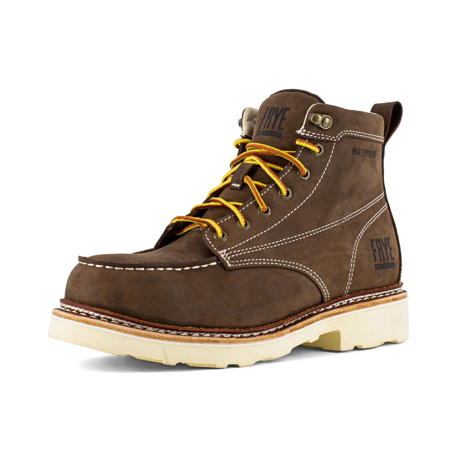 Frye Supply Men's FR40301 Dark Brown The Safety-Crafted Work Boot Steel Toe 6" Boot - Dark Brown - view 08