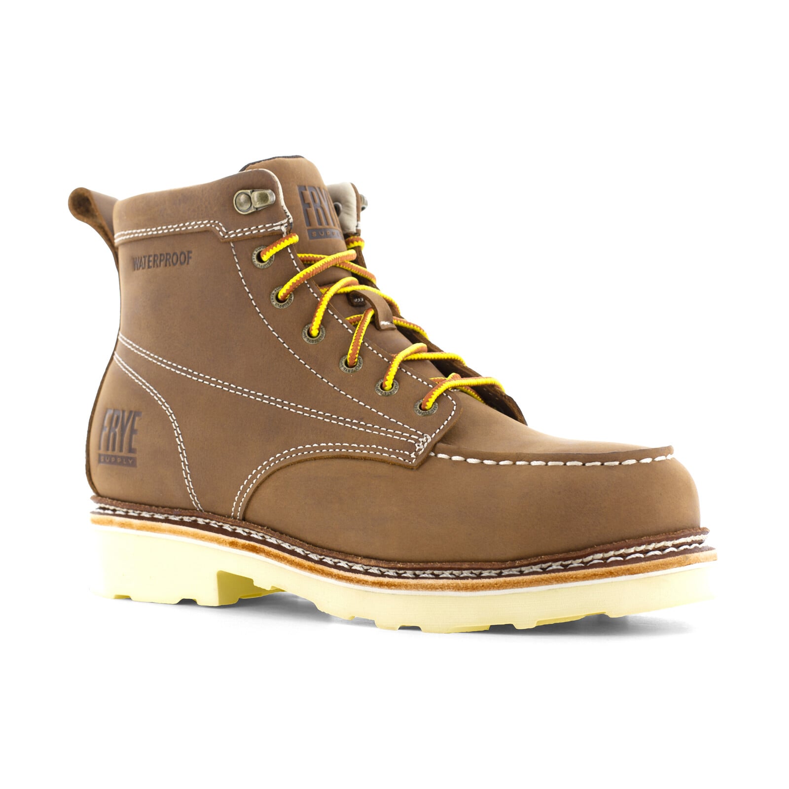 Frye Supply Men's FR40302 Brown The Safety-Crafted Work Boot Steel Toe 6" Boot - Brown - view 02