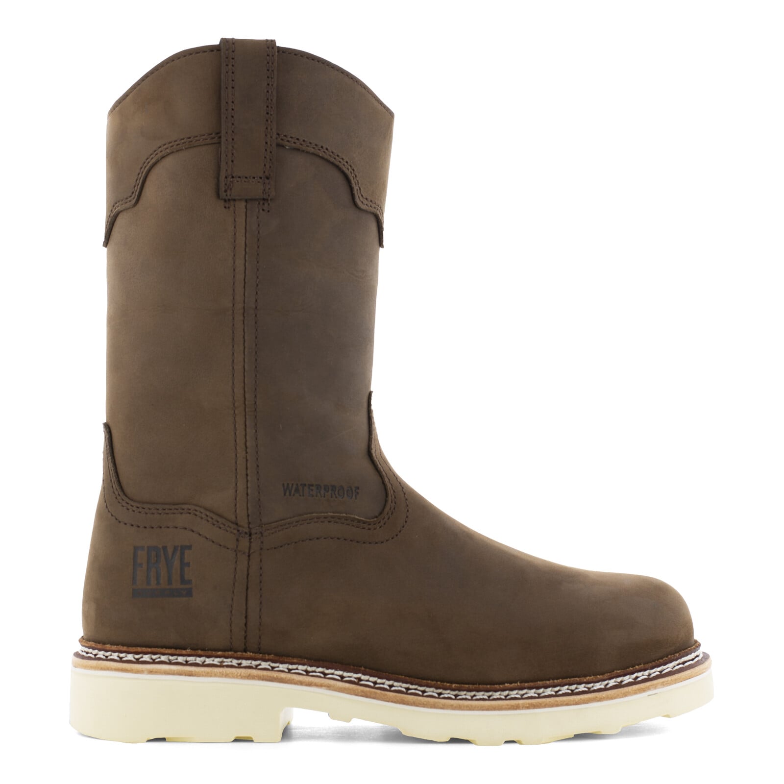 Frye Supply Men's FR40303 Dark Brown The Safety-Crafted Wellington Boot Steel Toe Wellington - Dark Brown - view 01