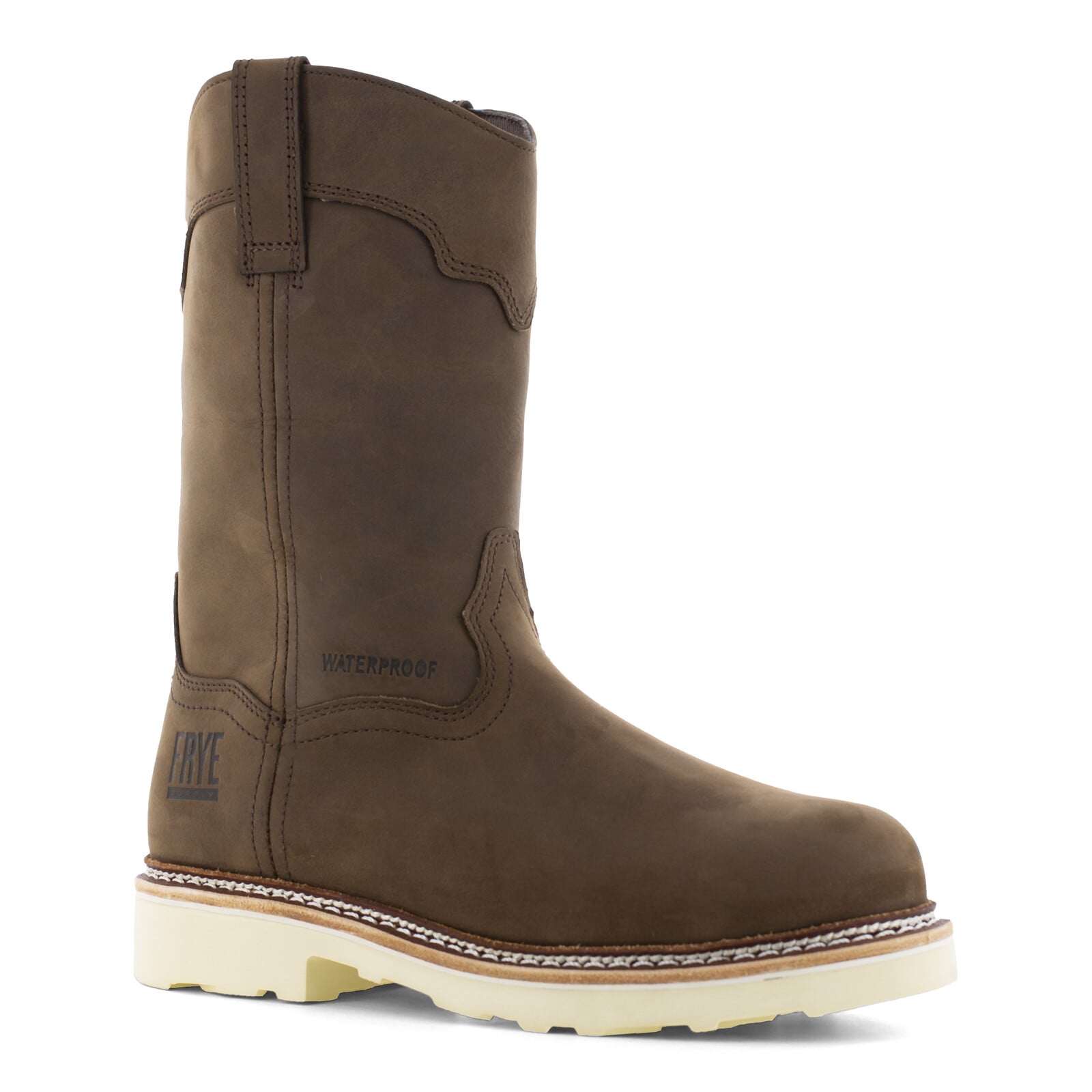 Frye Supply Men's FR40303 Dark Brown The Safety-Crafted Wellington Boot Steel Toe Wellington - Dark Brown - view 02