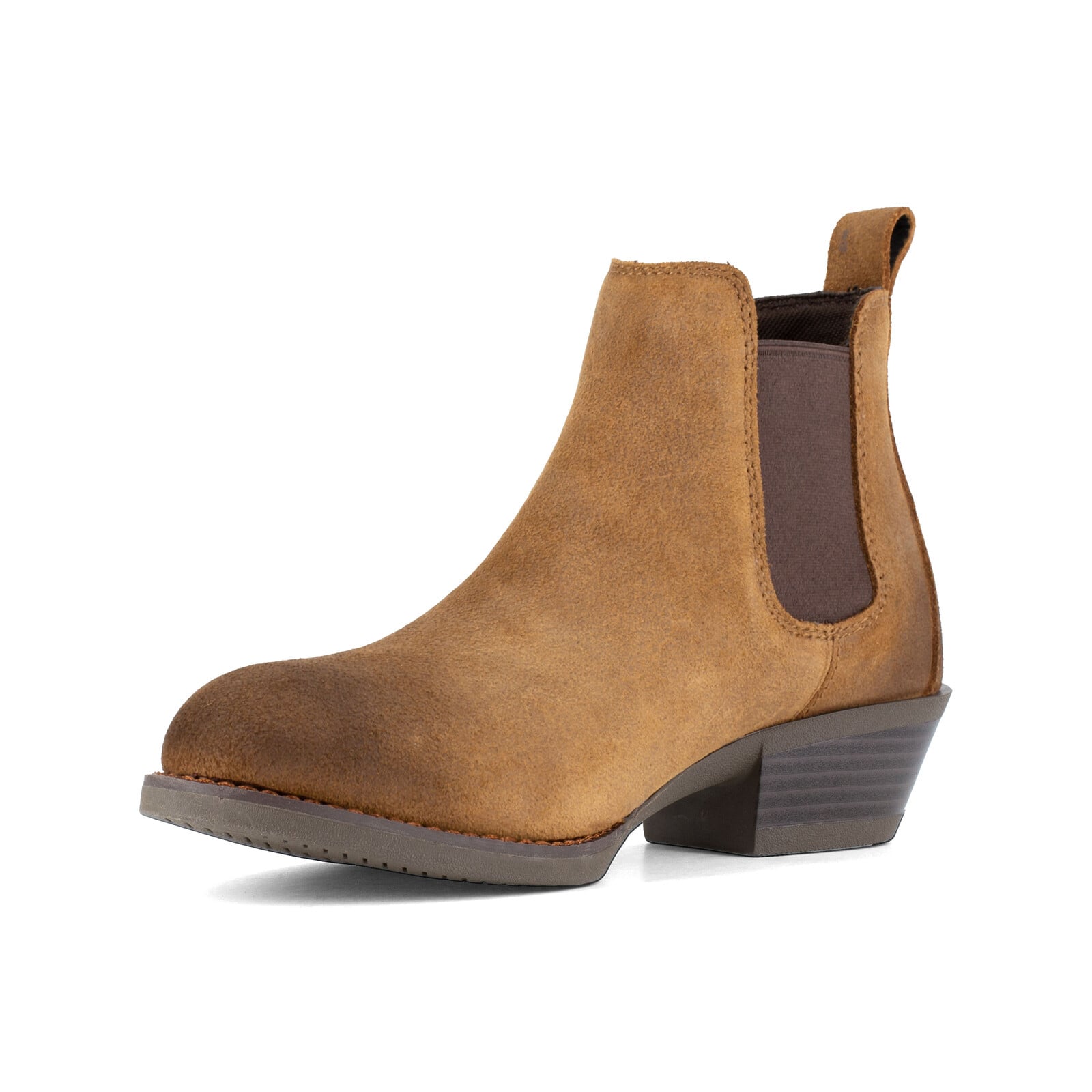Frye Supply Women's FR40502F Dark Brown The Safety-Crafted Chelsea Boot Steel Toe Mid-Cut - Dark Brown - view 03