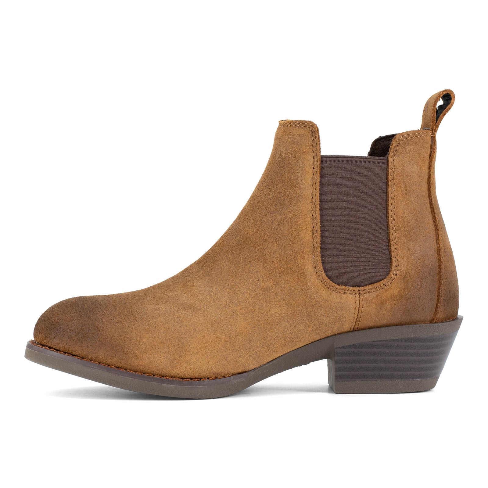 Frye Supply Women's FR40502F Dark Brown The Safety-Crafted Chelsea Boot Steel Toe Mid-Cut - Dark Brown - view 04