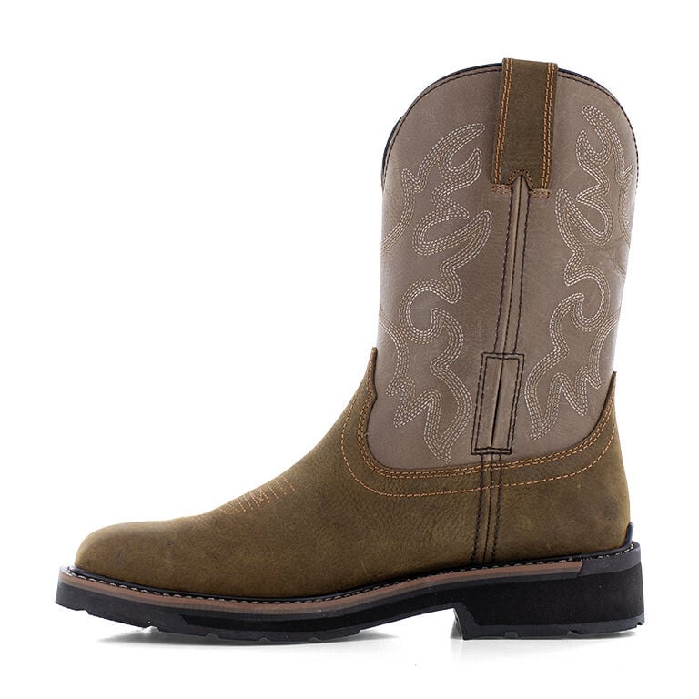 Iron Age Men's IA5041 Brown and Taupe Outlaw Steel Toe Wellington - Brown and Taupe - view 04