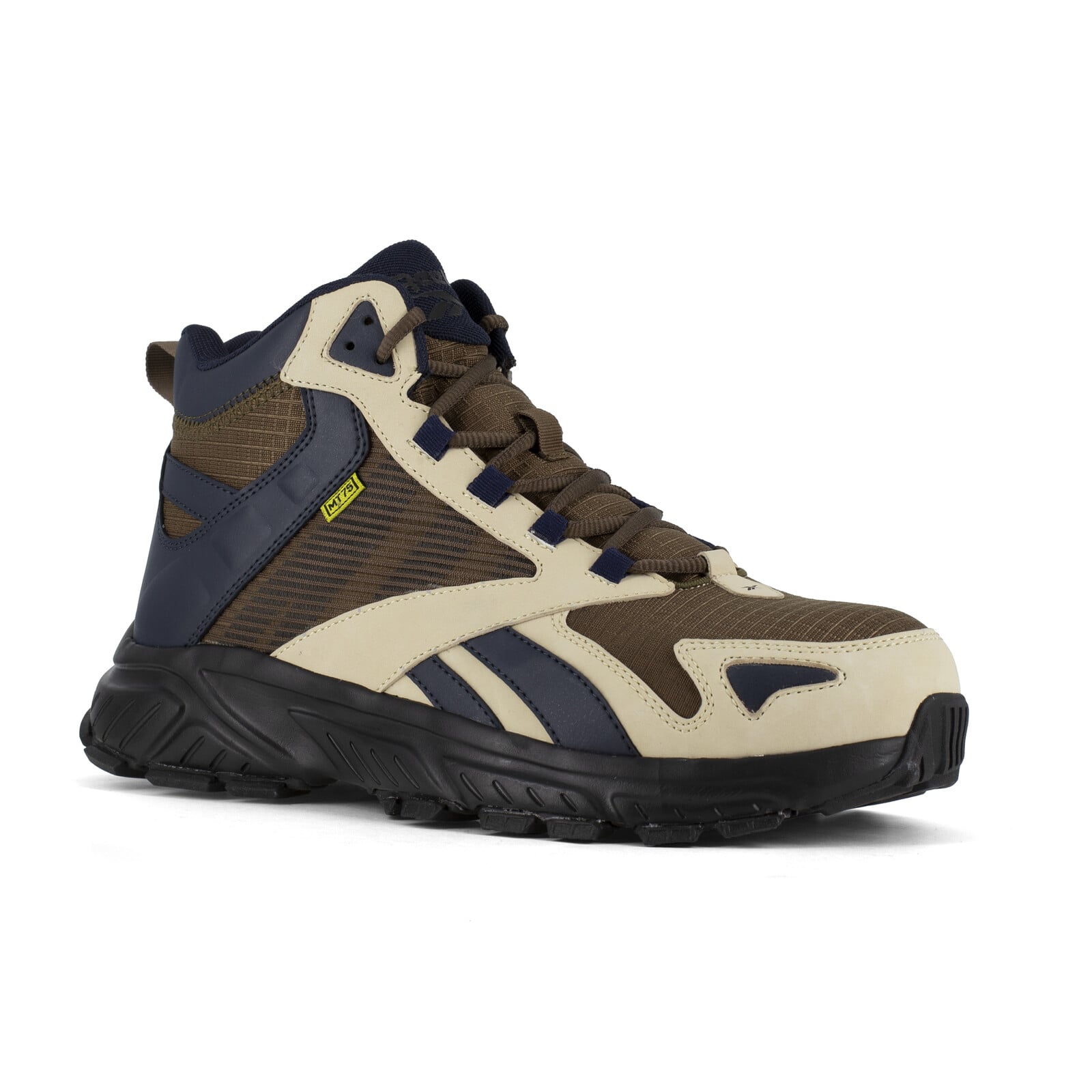Reebok Men's RB3262 Tan, Blue, and Brown Hyperium Work Composite Toe Mid-Cut - Tan, Blue, and Brown - view 02