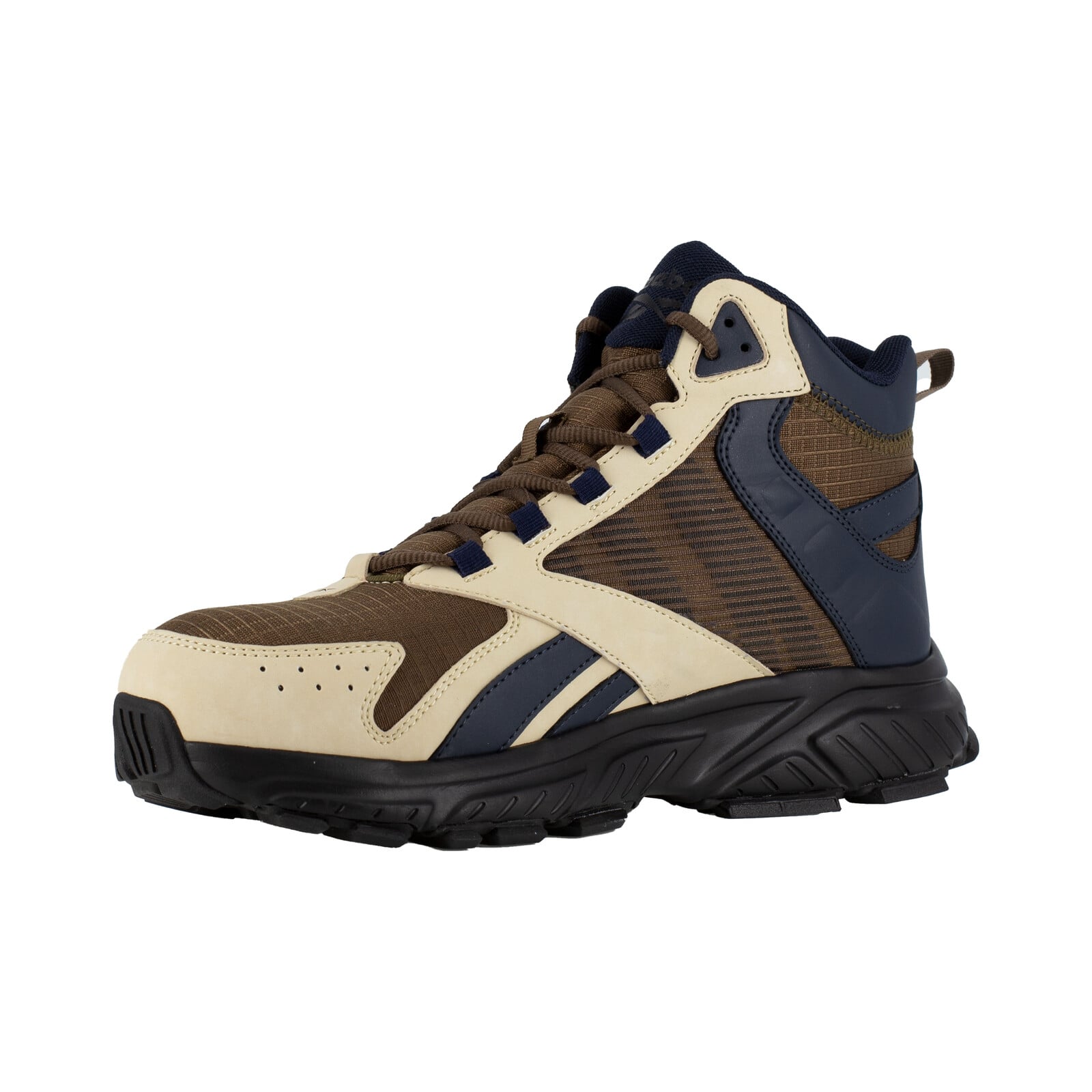 Reebok Men's RB3262 Tan, Blue, and Brown Hyperium Work Composite Toe Mid-Cut - Tan, Blue, and Brown - view 03