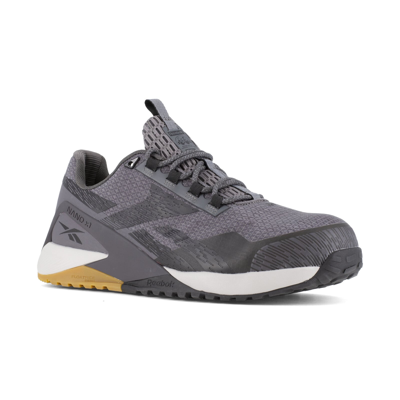 Reebok Men's RB3481 Grey and Black Nano X1 Adventure Work Composite Toe Athletic - Grey and Black - view 02