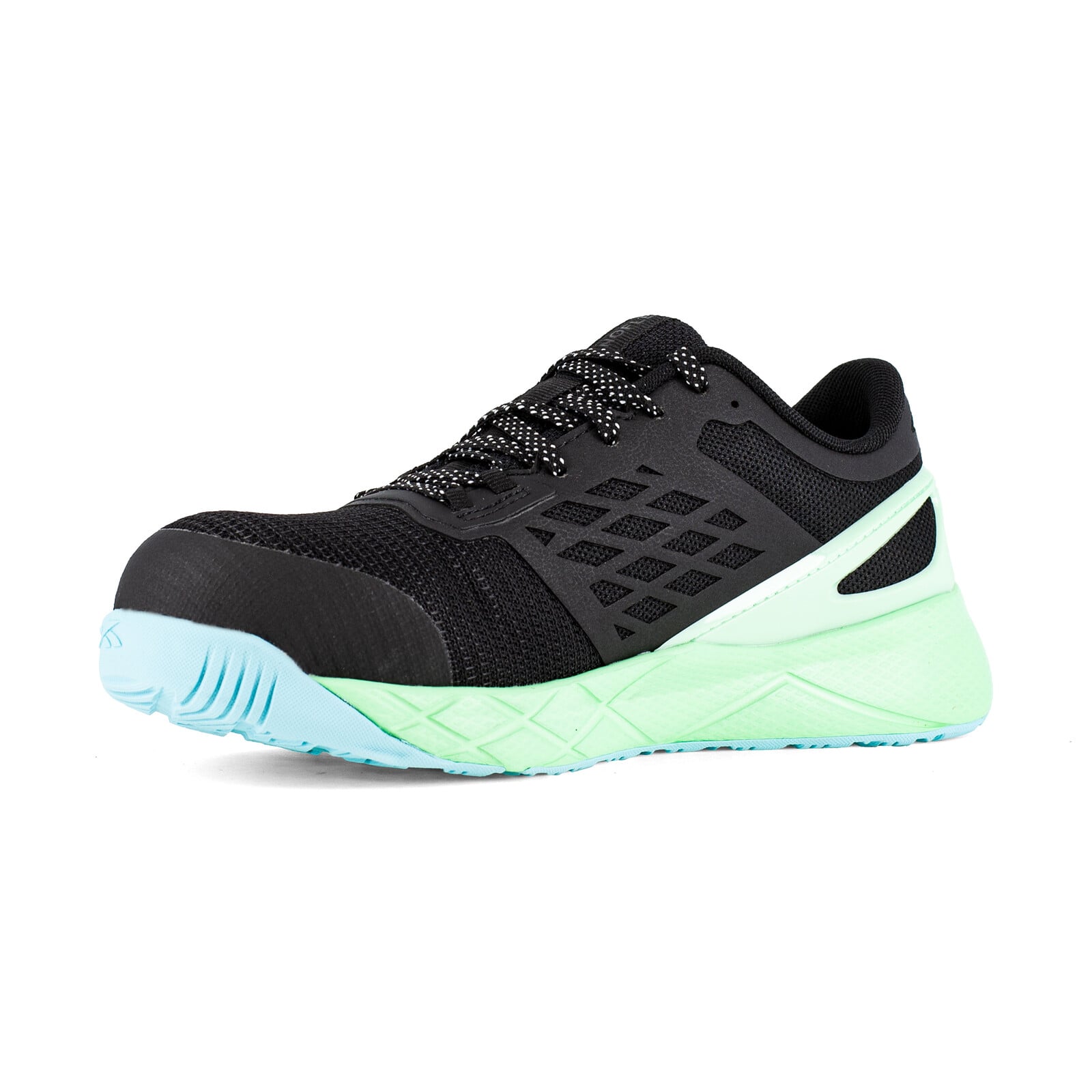 Reebok Women's RB365 Black, Seafoam Green, and White Nanoflex TR Work Composite Toe Athletic - Black, Seafoam Green, and White - view 03