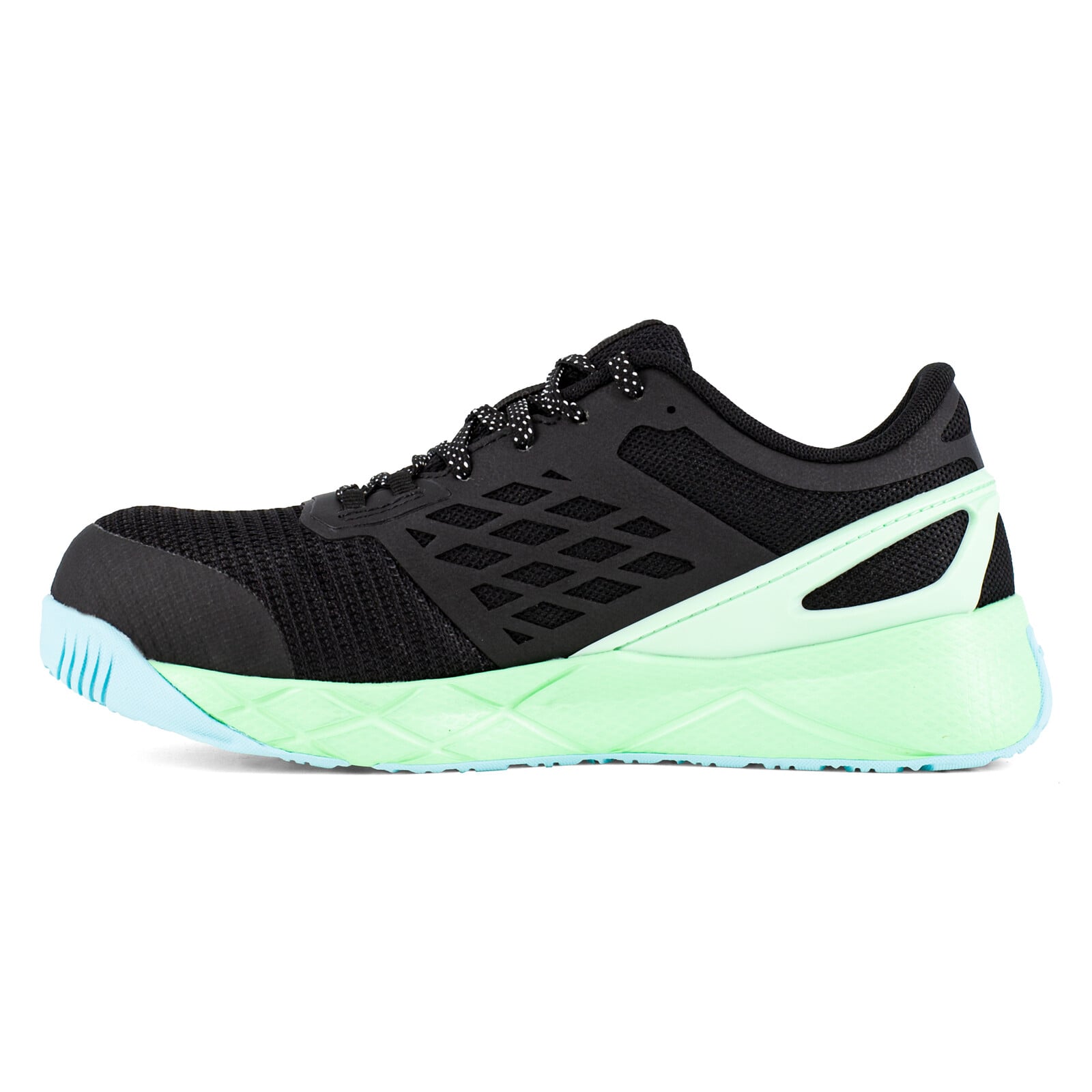Reebok Women's RB365 Black, Seafoam Green, and White Nanoflex TR Work Composite Toe Athletic - Black, Seafoam Green, and White - view 04