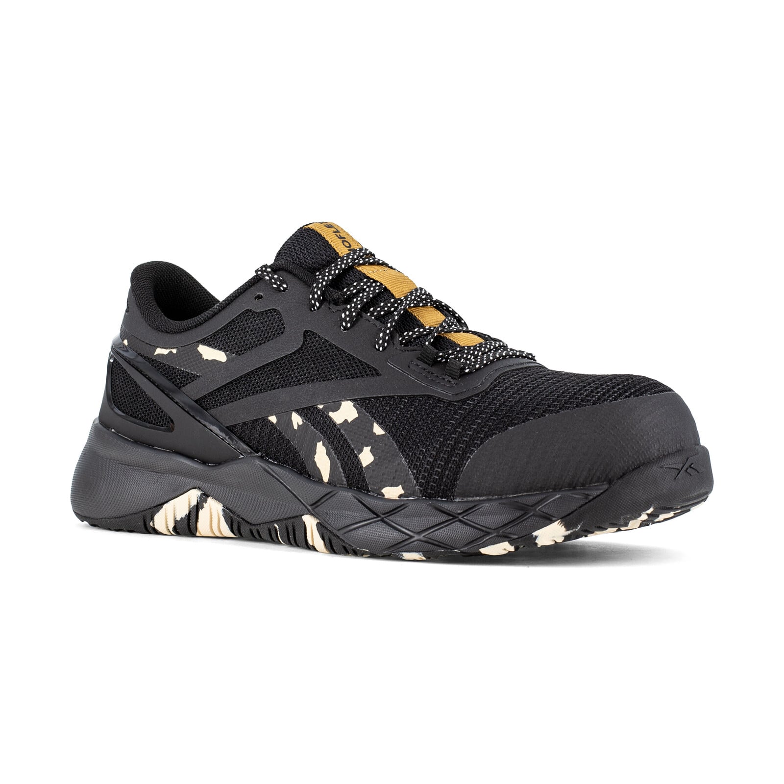Reebok Women's RB366 Black, Camo, and Brown Nanoflex TR Work Composite Toe Athletic - Black, Camo, and Brown - view 02