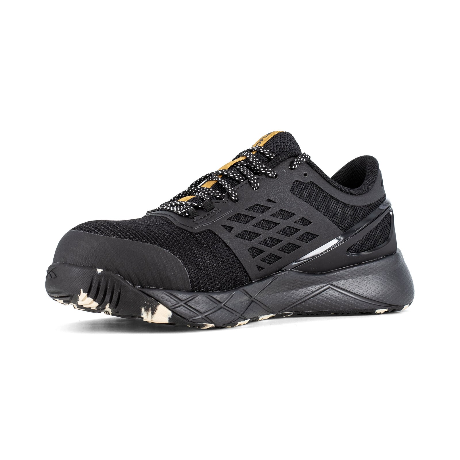 Reebok Women's RB366 Black, Camo, and Brown Nanoflex TR Work Composite Toe Athletic - Black, Camo, and Brown - view 03