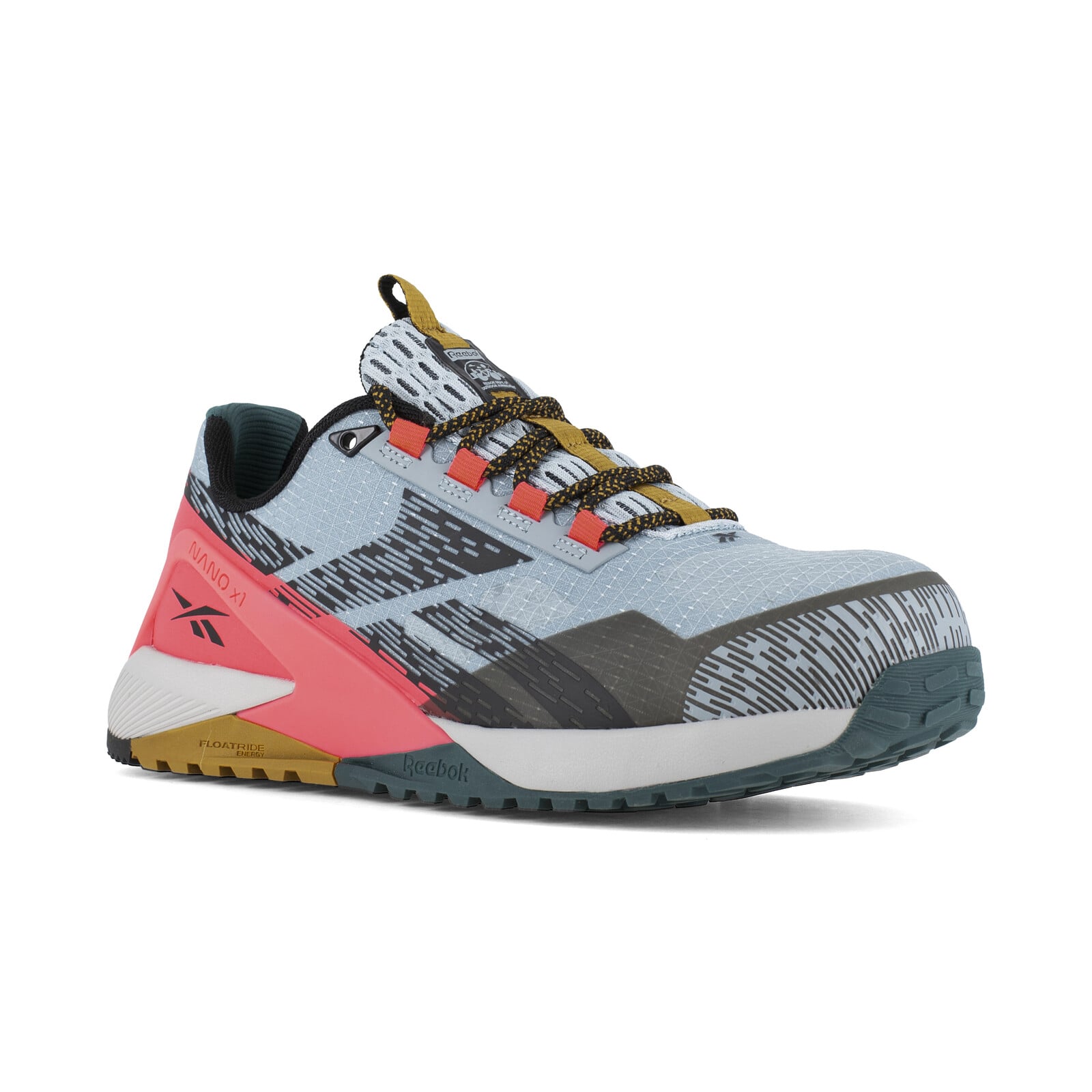 Reebok Women's RB382 Slate Blue and Salmon Nano X1 Adventure Work Composite Toe Athletic - Slate Blue and Salmon - view 02