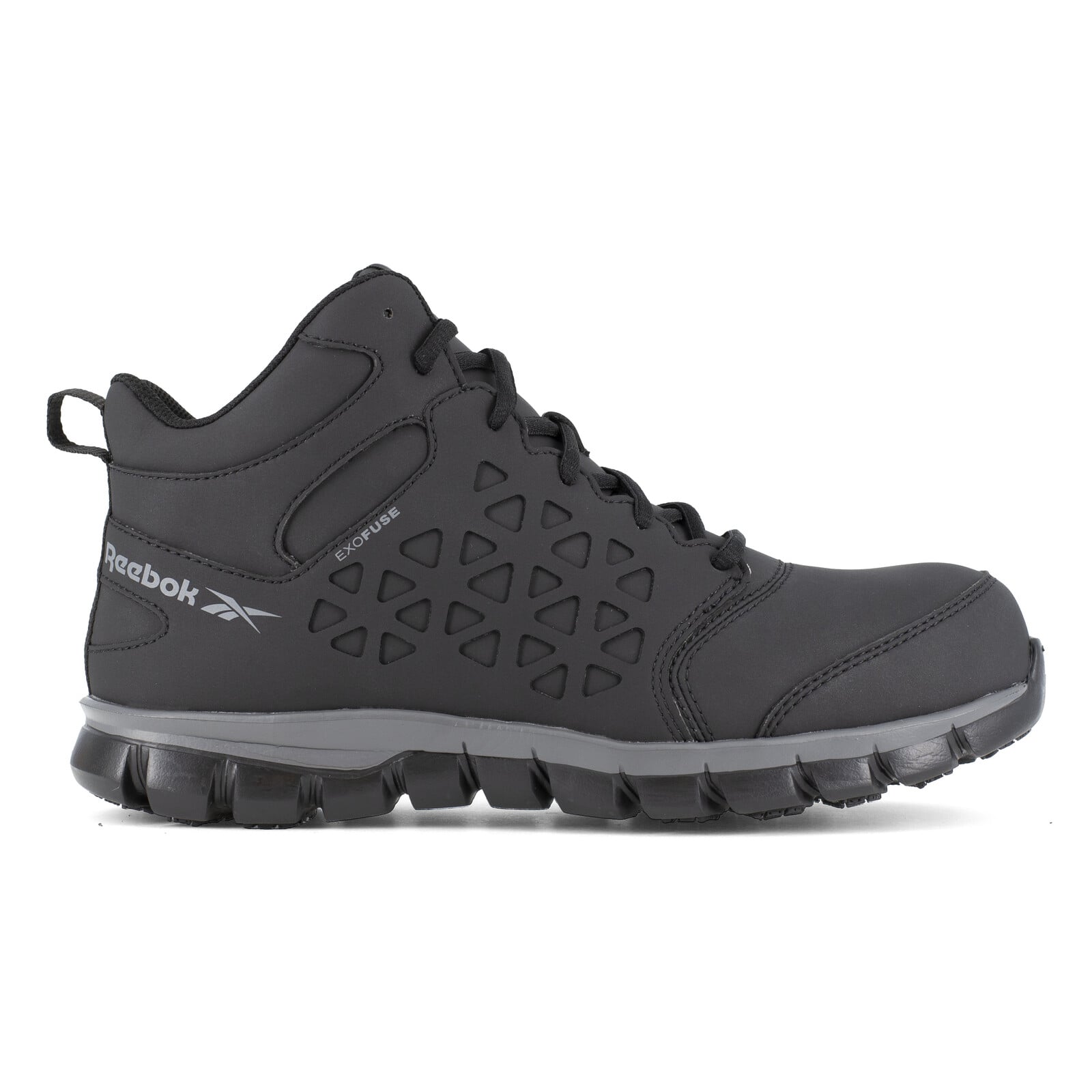 Reebok Women's RB406 Black and Gray Sublite Cushion Work Composite Toe Athletic - Black and Gray - view 01