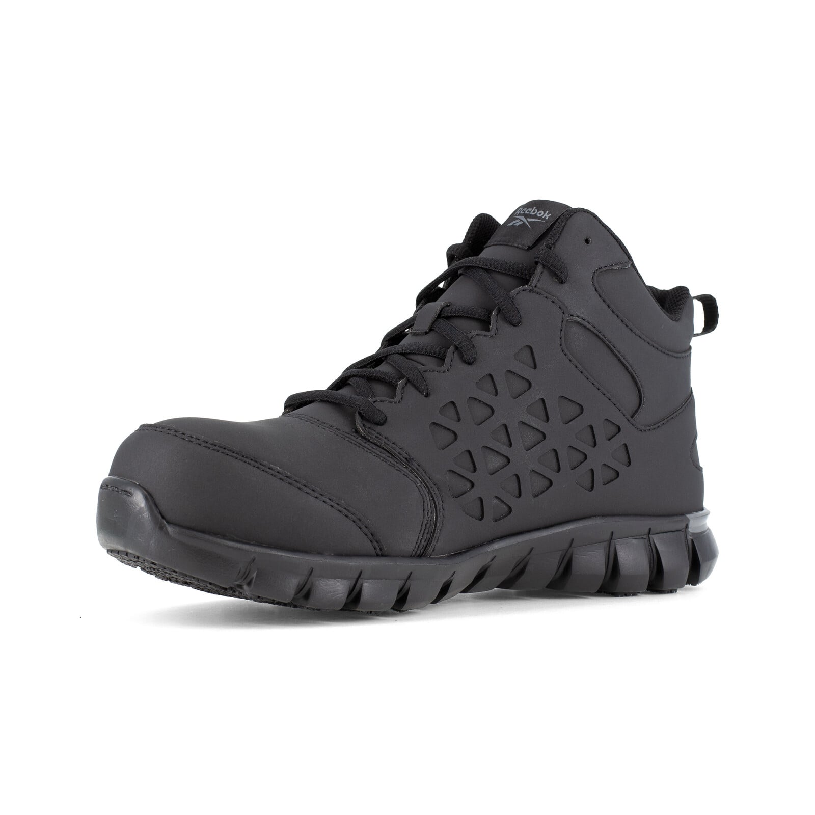 Reebok Women's RB406 Black and Gray Sublite Cushion Work Composite Toe Athletic - Black and Gray - view 03