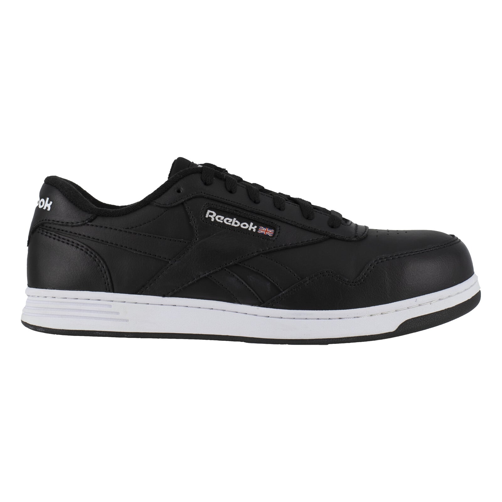 Reebok Men's RB4157 Black and White Club MEMT Work Composite Toe Casual - Black and White - view 01