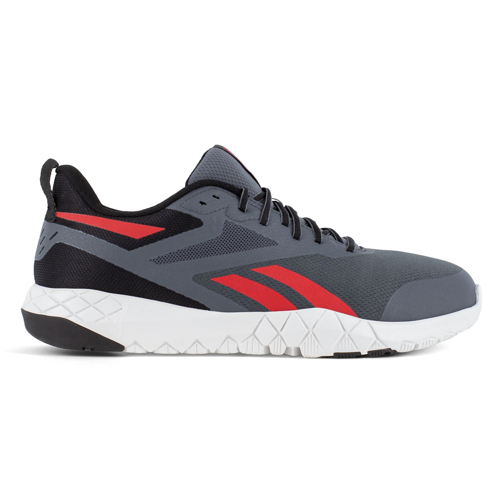 Reebok Men's RB5443 Gray and Red Flexagon Force XL Work Composite Toe Athletic - Gray and Red - view 01