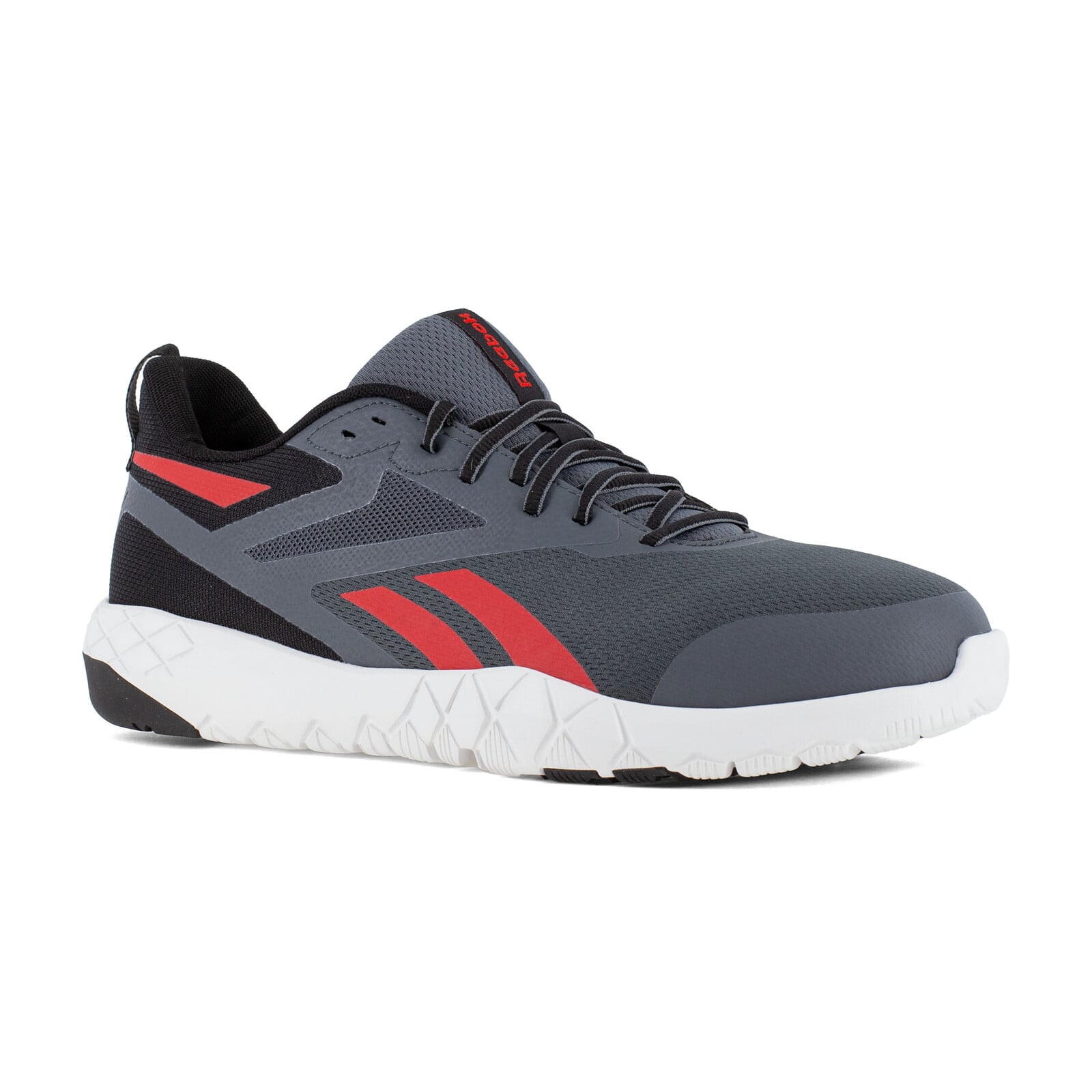 Reebok Men's RB5443 Gray and Red Flexagon Force XL Work Composite Toe Athletic - Gray and Red - view 02