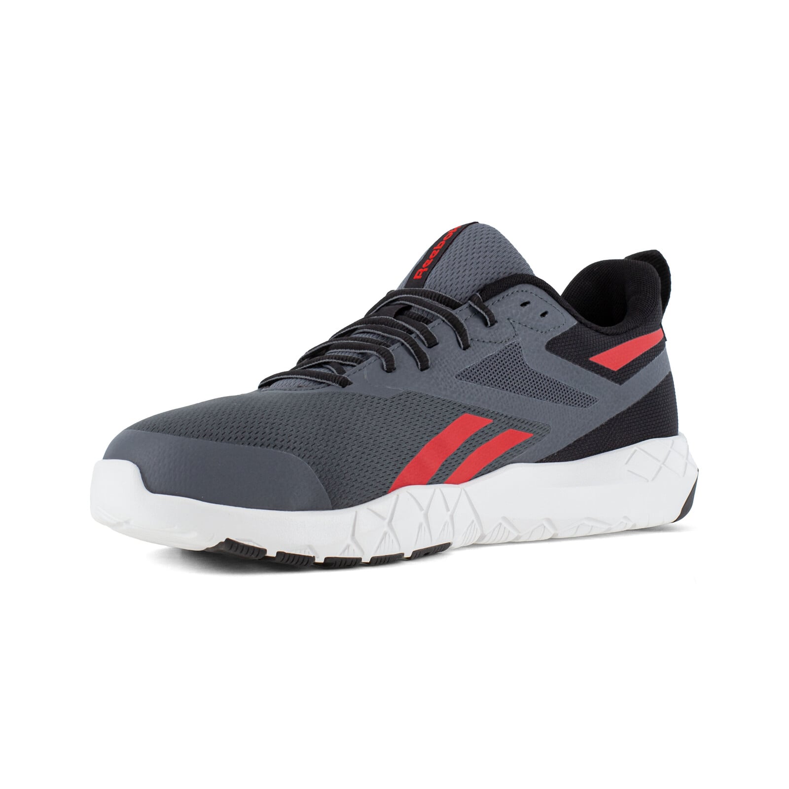 Reebok Men's RB5443 Gray and Red Flexagon Force XL Work Composite Toe Athletic - Gray and Red - view 03
