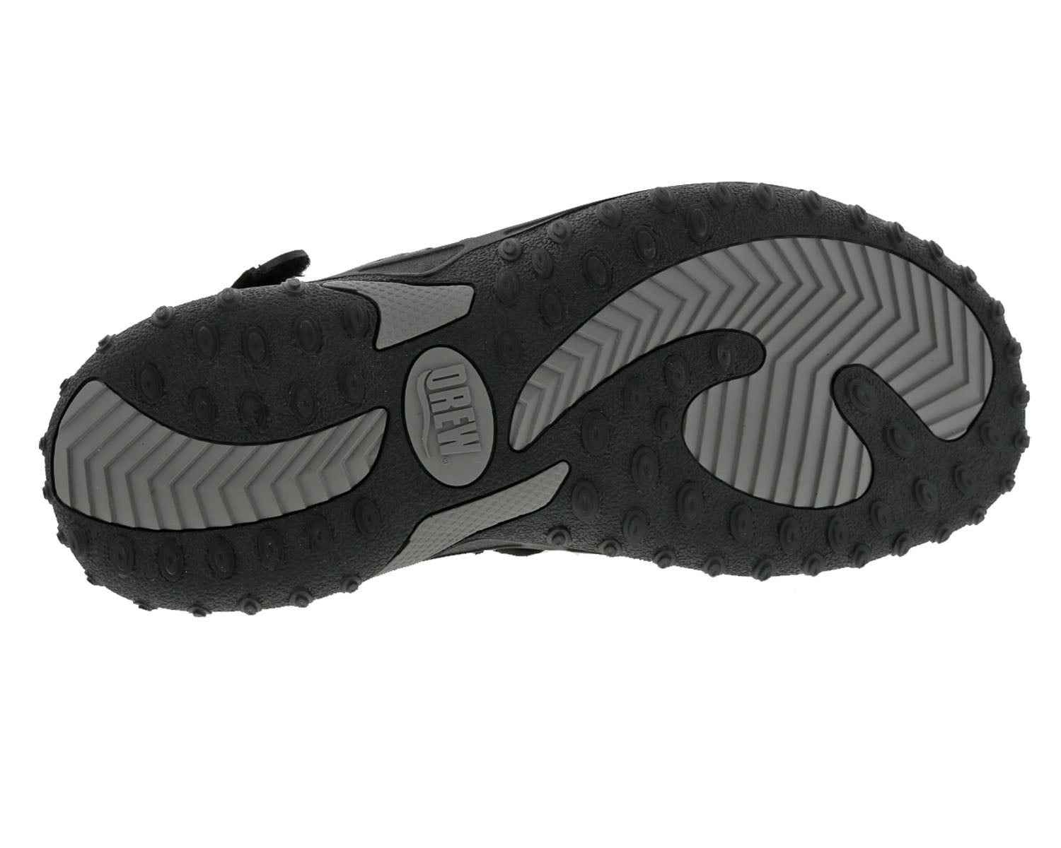 Drew Waves Men's Sandal - Black Leather Combo - Top View