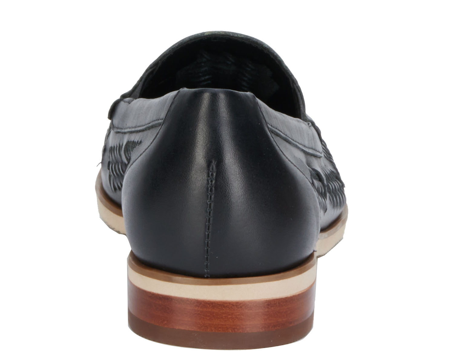 Ros Hommerson Wendy Women's Loafer - Black Nappa Leather - Back View