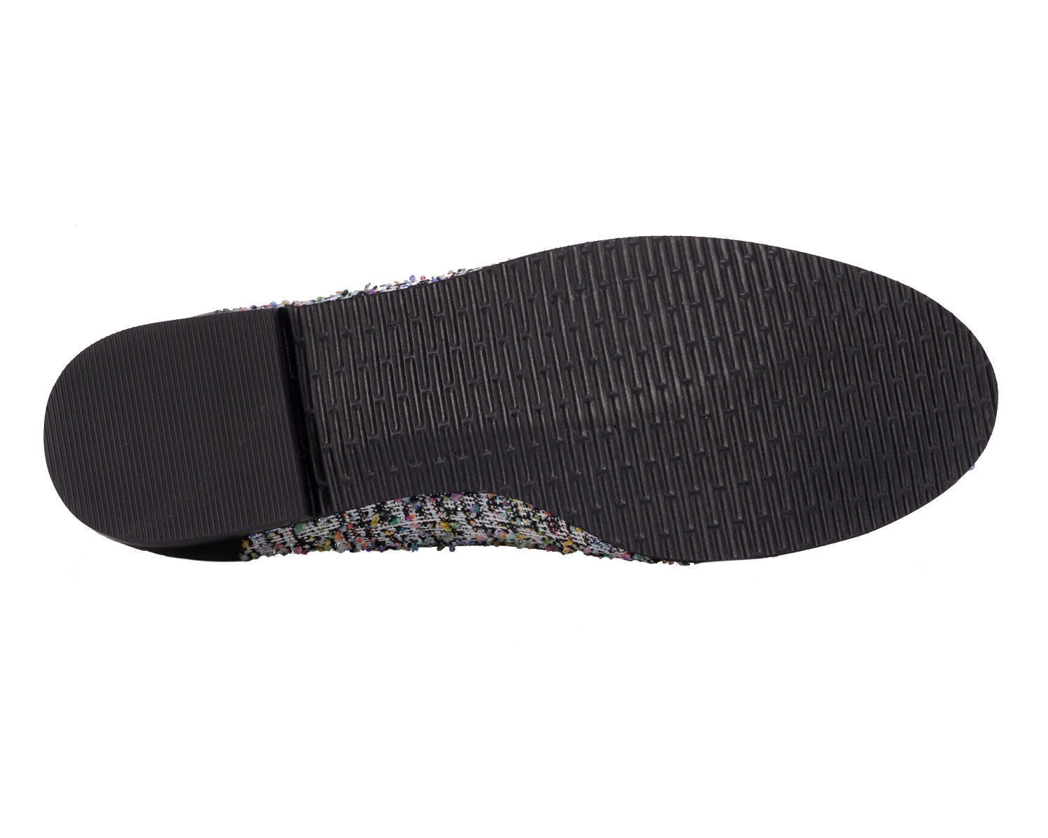 Ros Hommerson Wren Women's Loafer - Multi Boucle/Black Pat - Top View