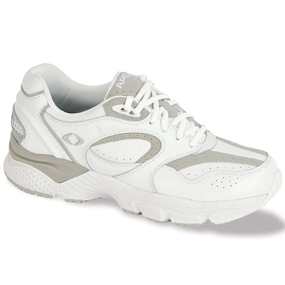 Apex Men's Lace Walking Shoes - X Last in White/Gray