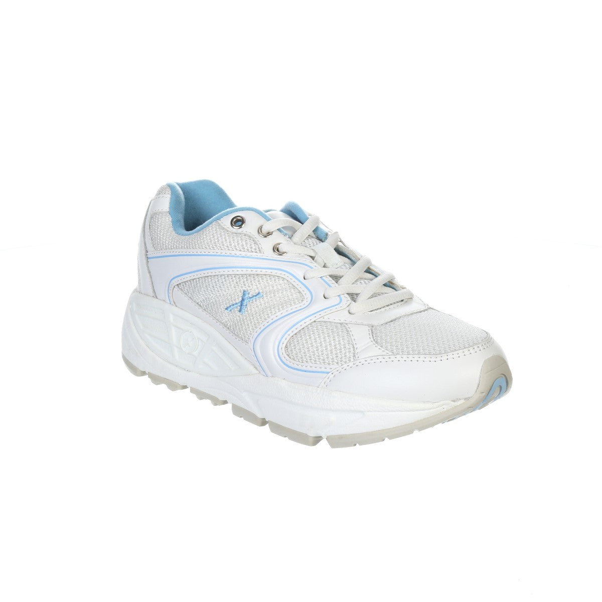 White/Lt Blue Mesh