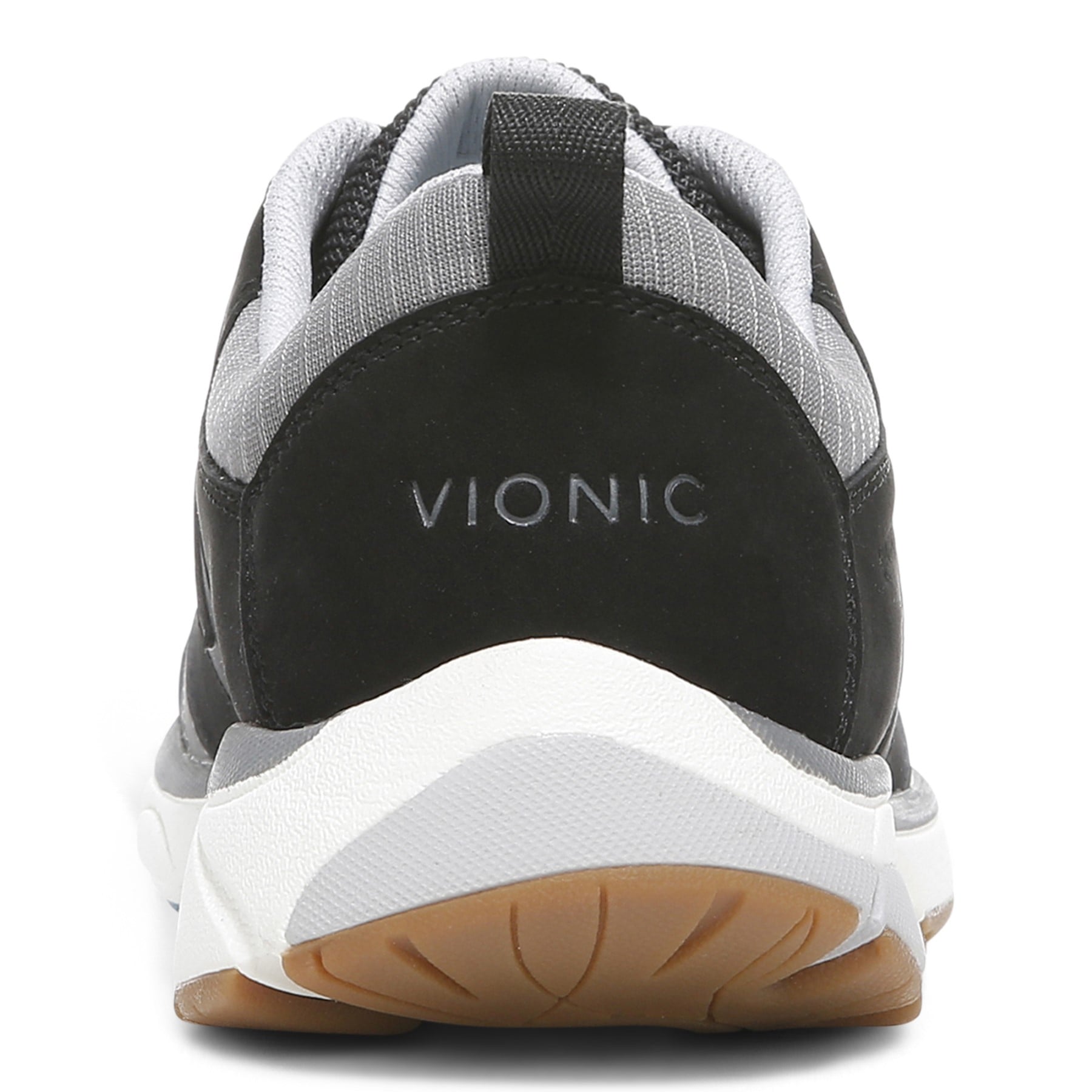 Vionic Zanny Womens Oxford/Lace Up Walking - Black/Charcoal - Back
