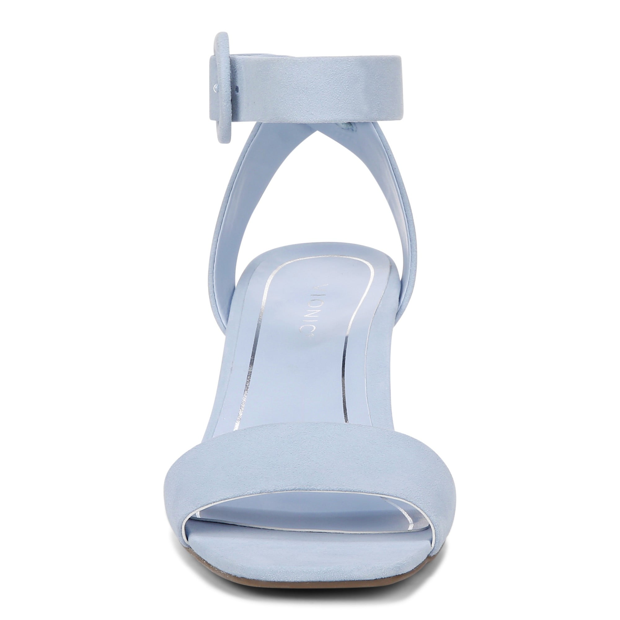 Vionic Zinfandel Women's Heeled Comfort Sandal - Skyway Blue - Front