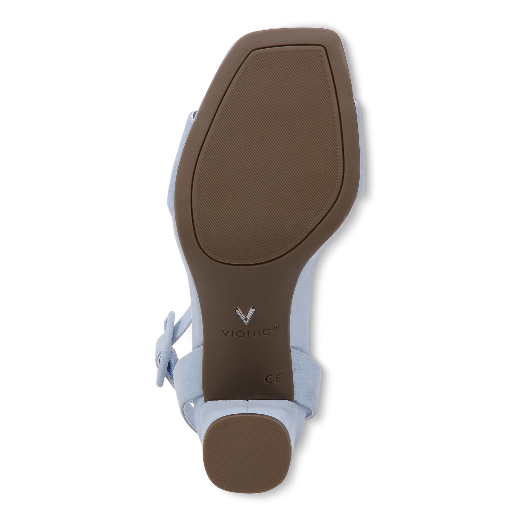 Vionic Zinfandel Women's Heeled Comfort Sandal - Skyway Blue - Bottom