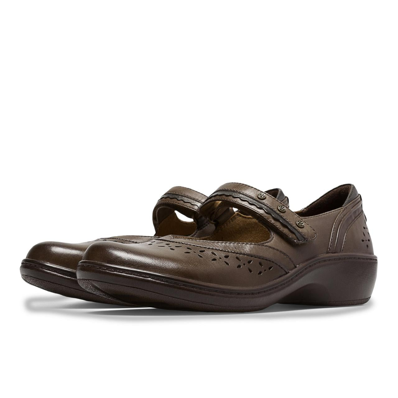 Aravon Dolly Mary Jane by New Balance - Dark Brown - Pair
