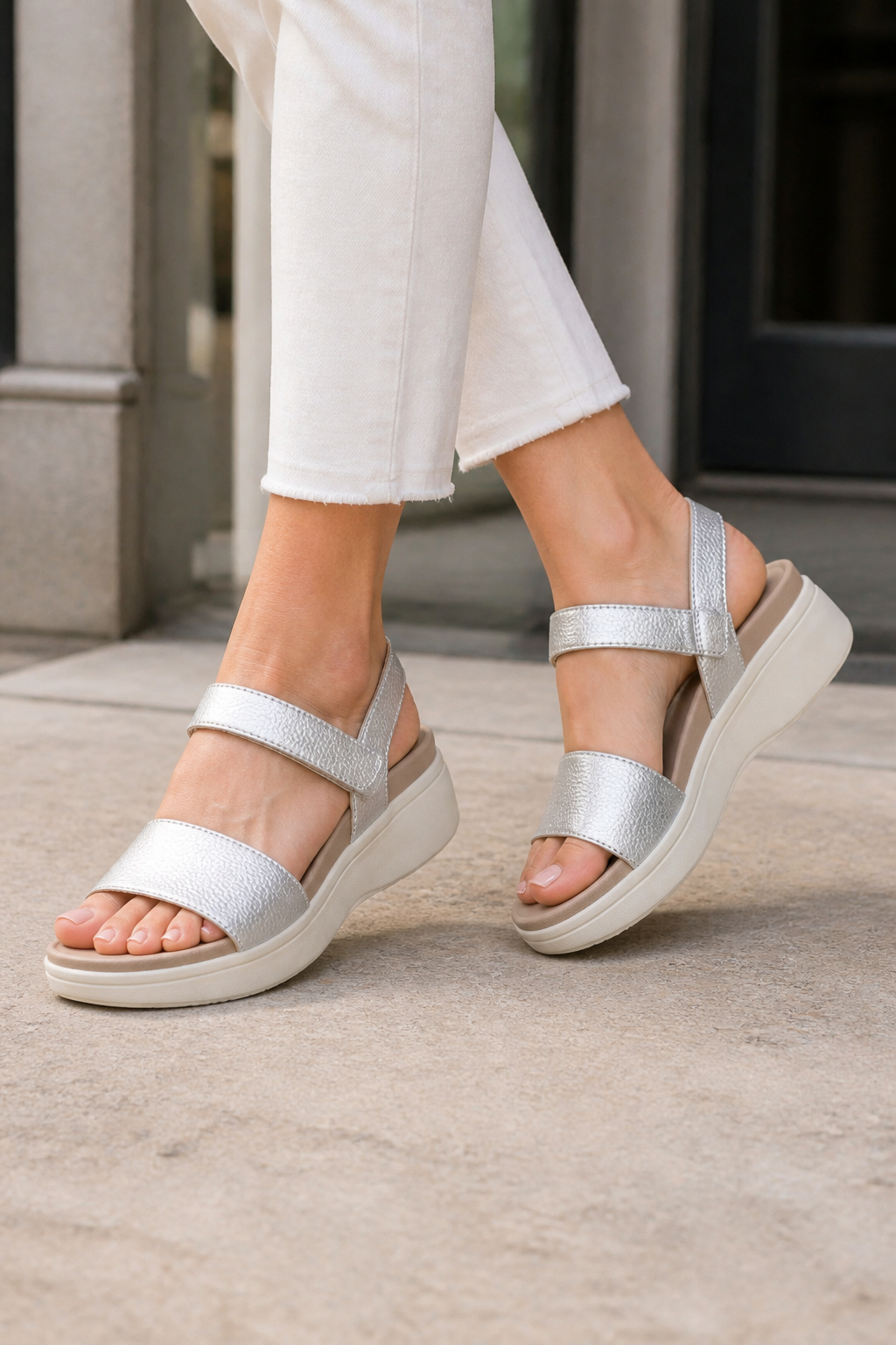 Vionic Sophia Sandal Slingback Platform - Women's Supportive Wedge Sandal - Lifestyle - generated