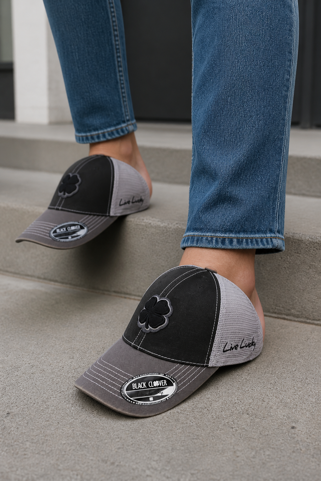 Black Clover Two Tone Vintage 14 - Black / Charcoal - Lifestyle - generated