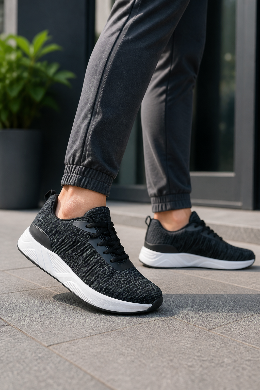 FITec 9709 - Men's Knitted Walking Comfort Shoe lifestyle photo