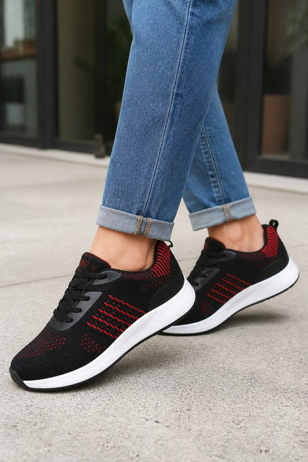FITec 9712 - Men's Knitted Walking Comfort Shoe lifestyle photo
