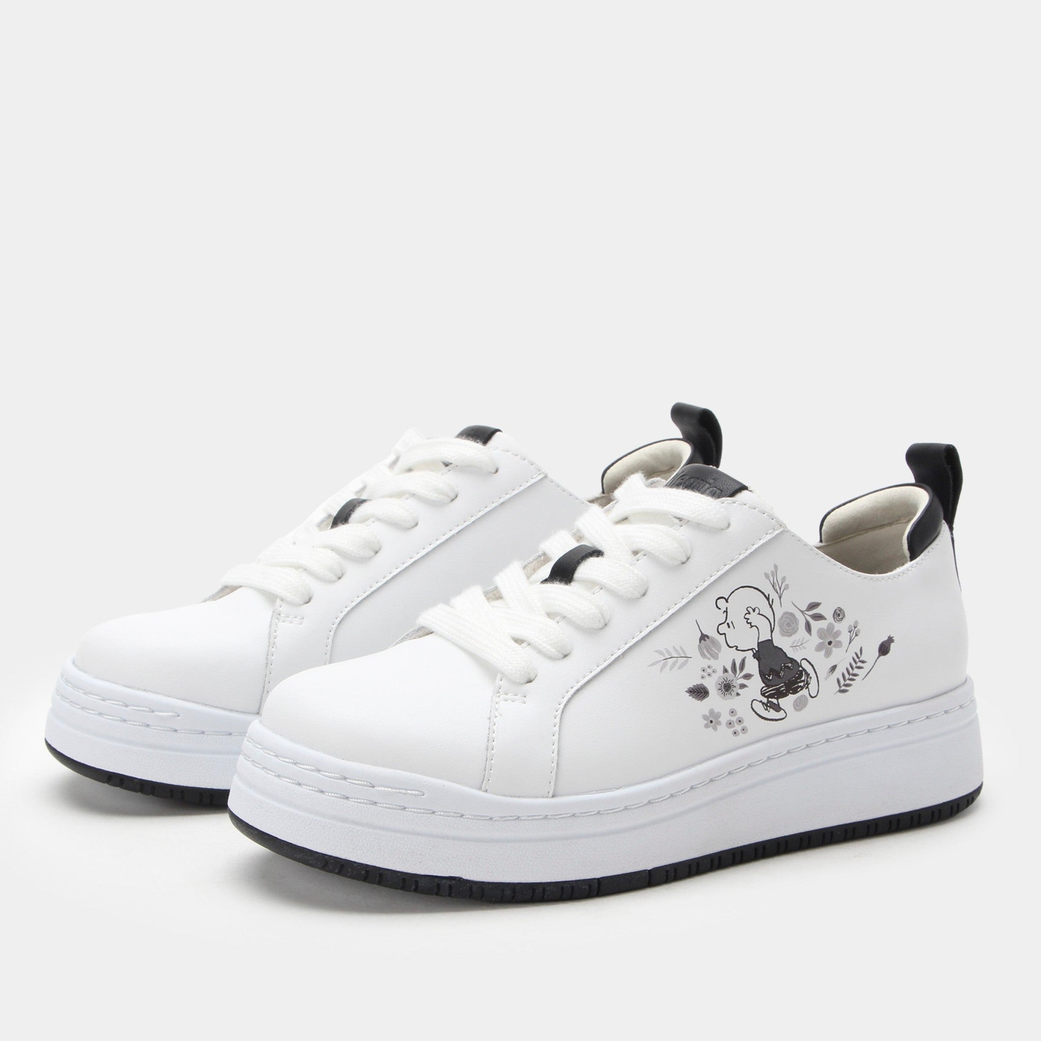 Alegria Adysen Sportform Comfort Arch Support Women's Sneaker - In Flowers Black White - 1