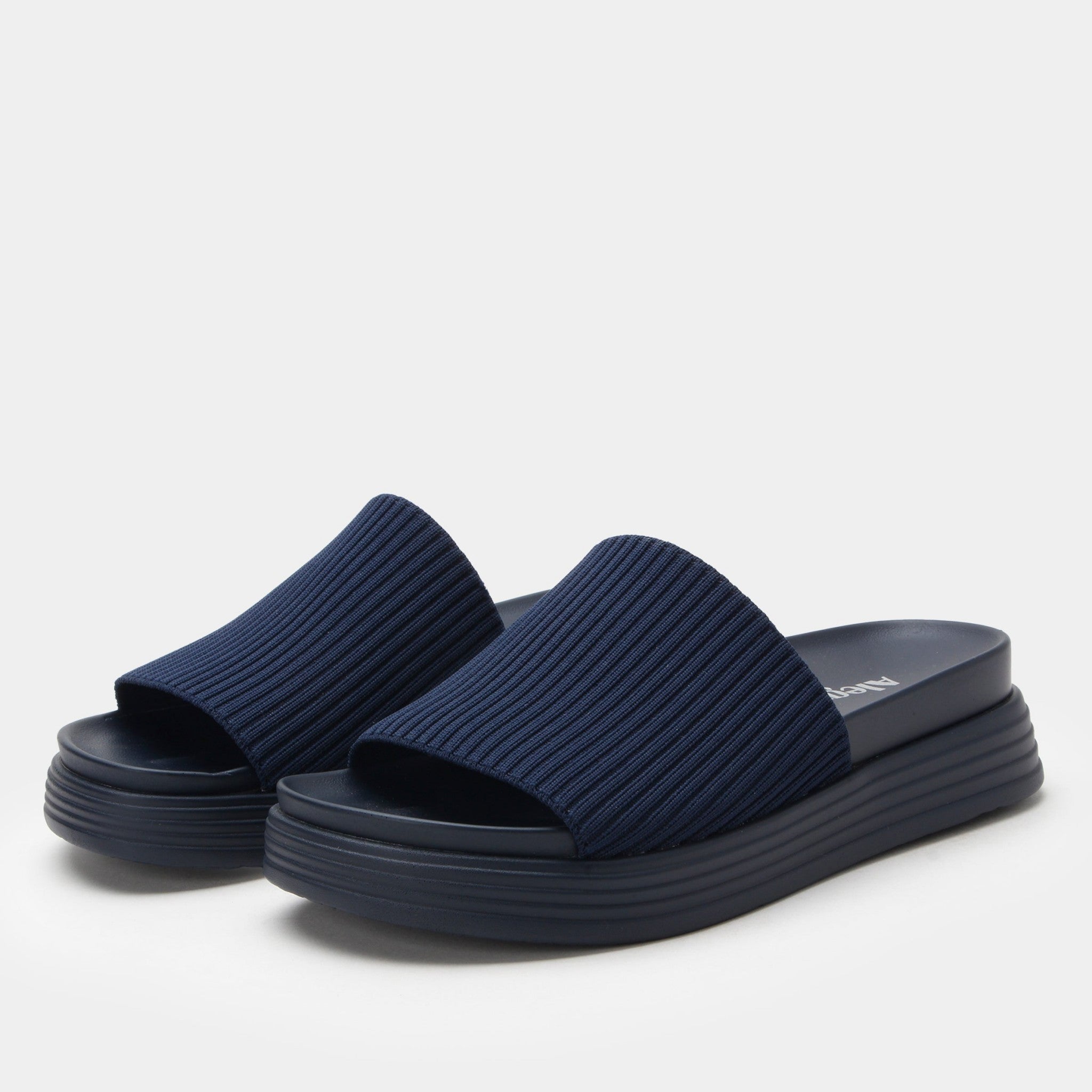 Alegria Akimi Elevated Sport Comfort Arch Support Women's Sandal - Navy - 1
