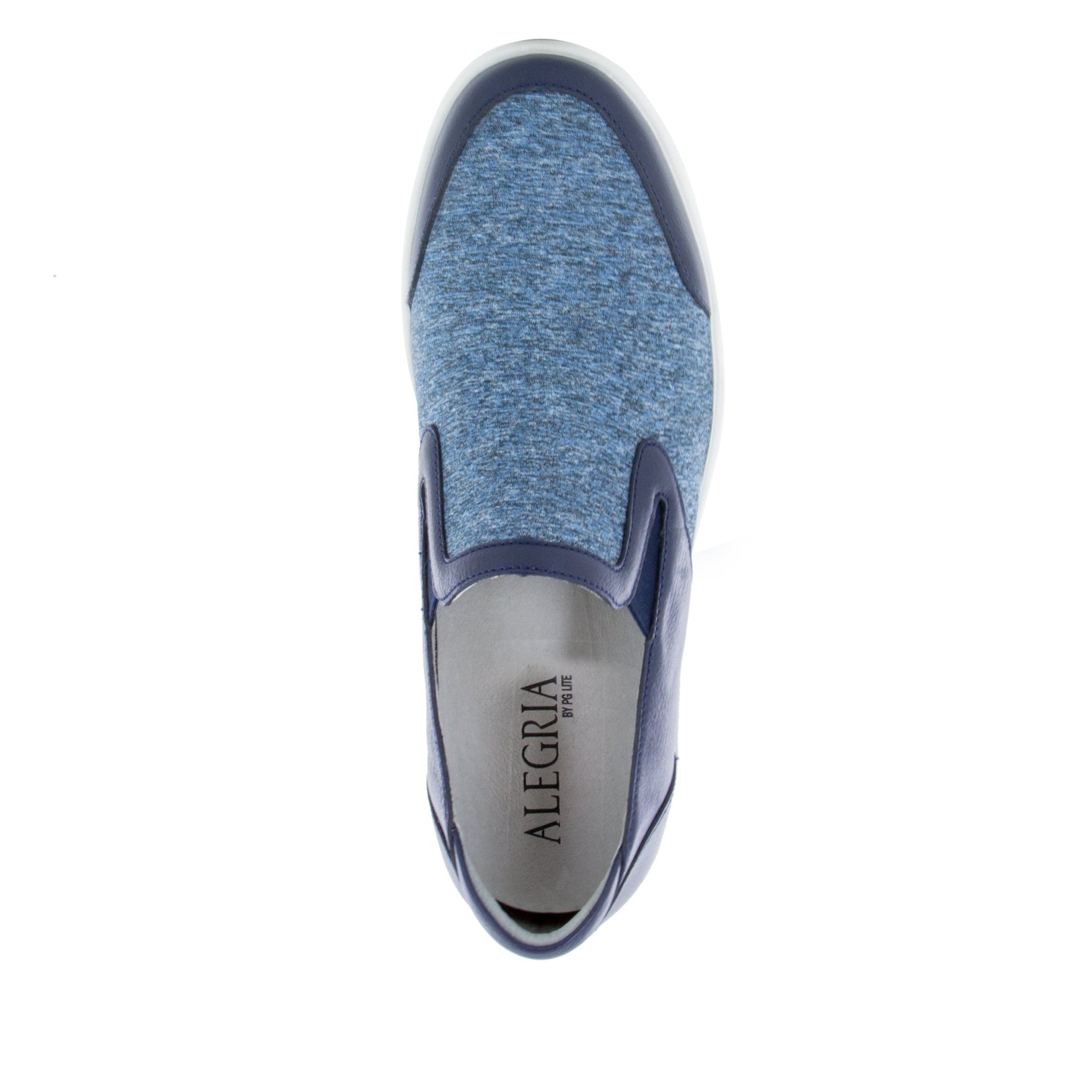 Alegria Bender Comfort Arch Support Men's Slip-On Shoe - Alegria Bender Blue Blend - 4