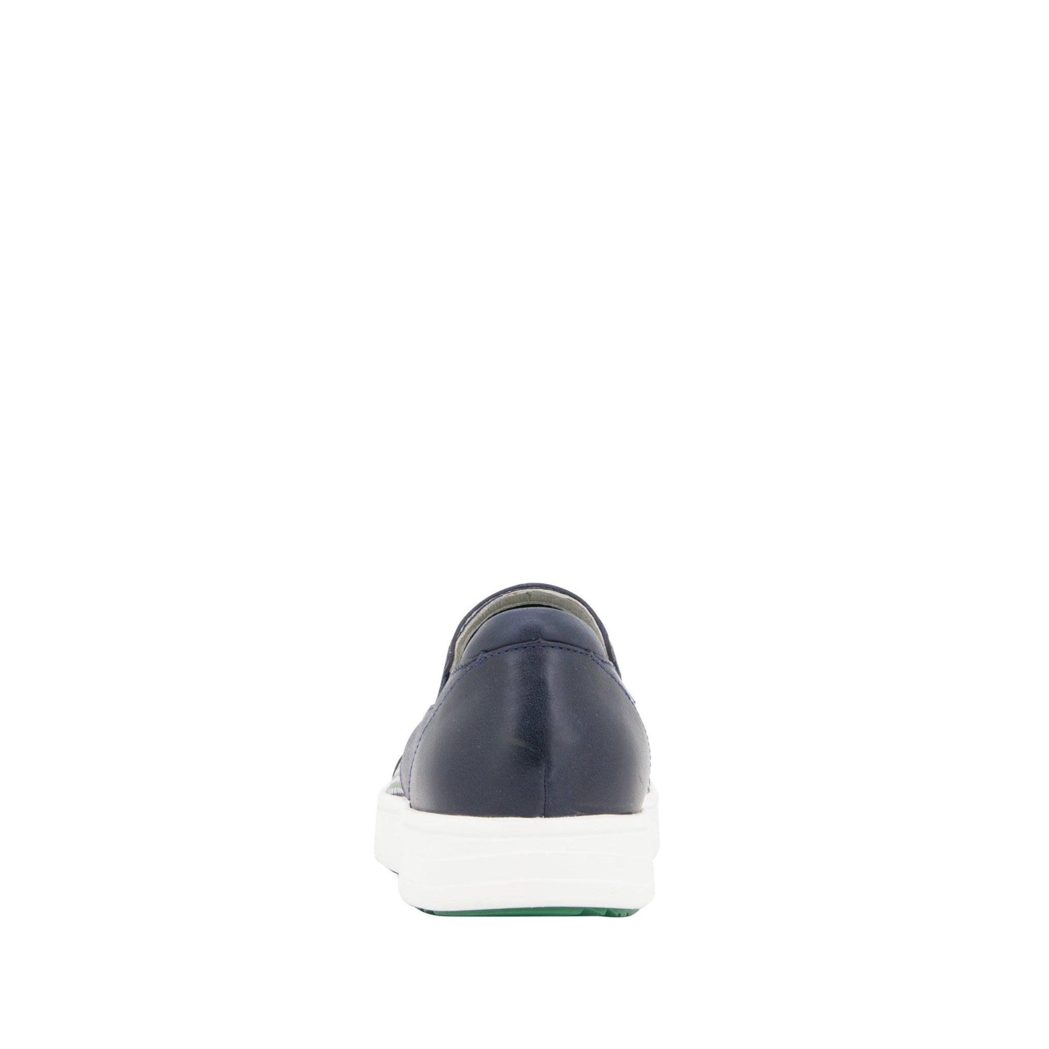 Alegria Bender Comfort Arch Support Men's Slip-On Shoe - Alegria Bender Navy Plaid - 3