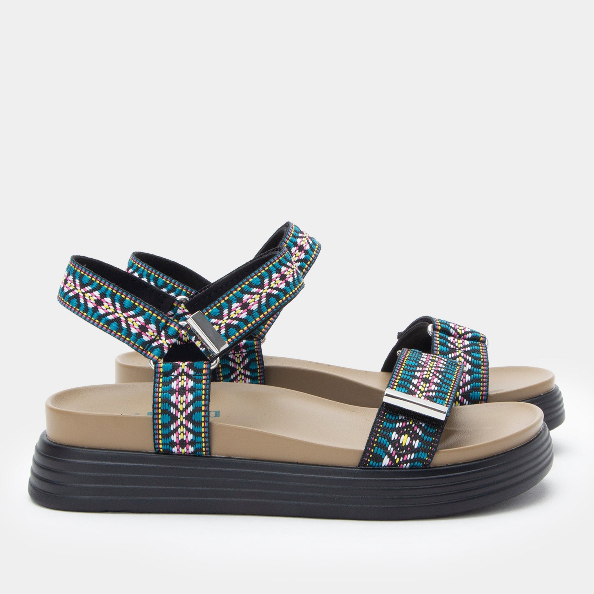 Alegria Allyson Elevated Sport Arch Support Comfort Women's Sandal - Fun Zone - 2