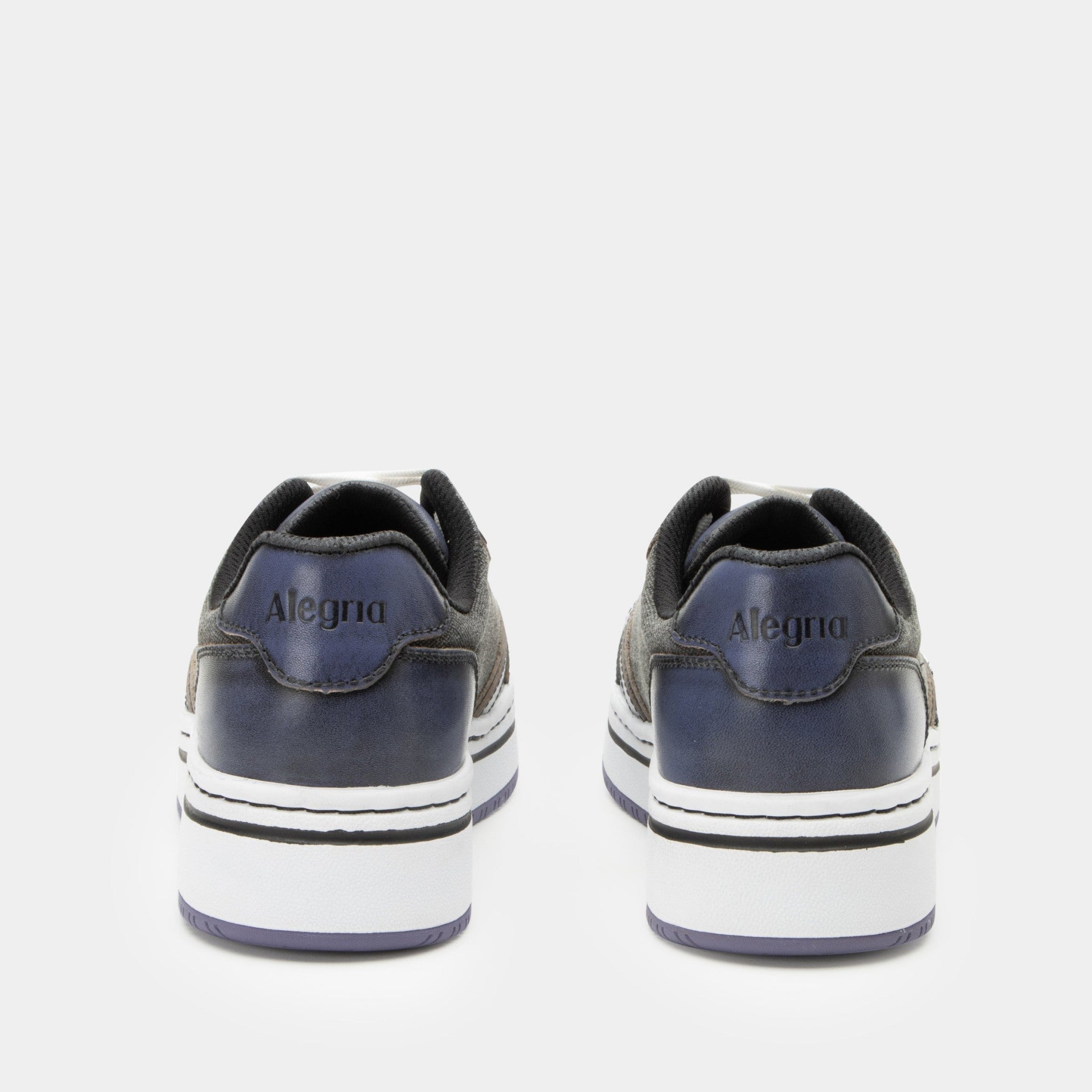 Alegria Alyster Comfort Arch Support Women's Sneaker - Blue Black - 4