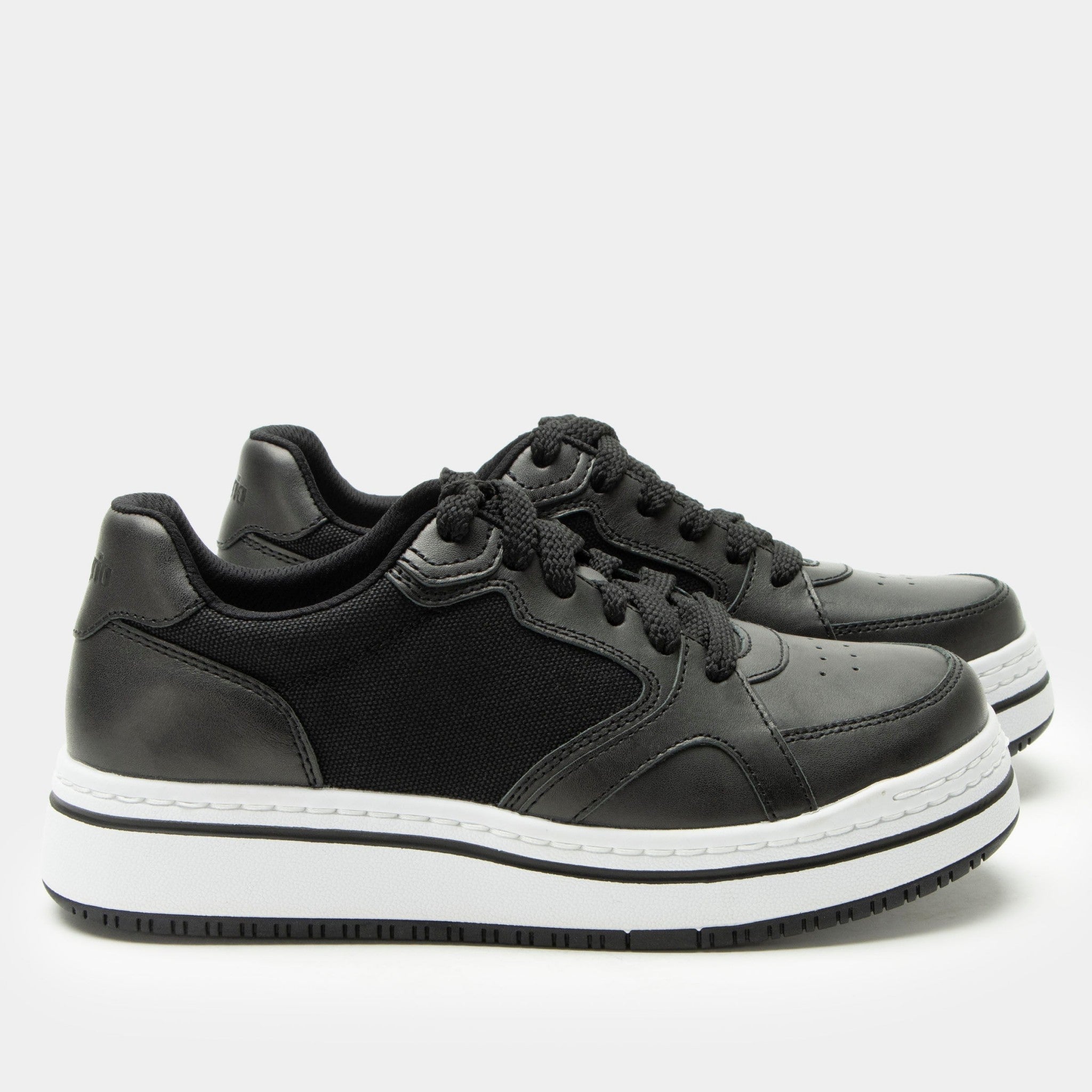 Alegria Alyster Comfort Arch Support Women's Sneaker - Off Black - 3