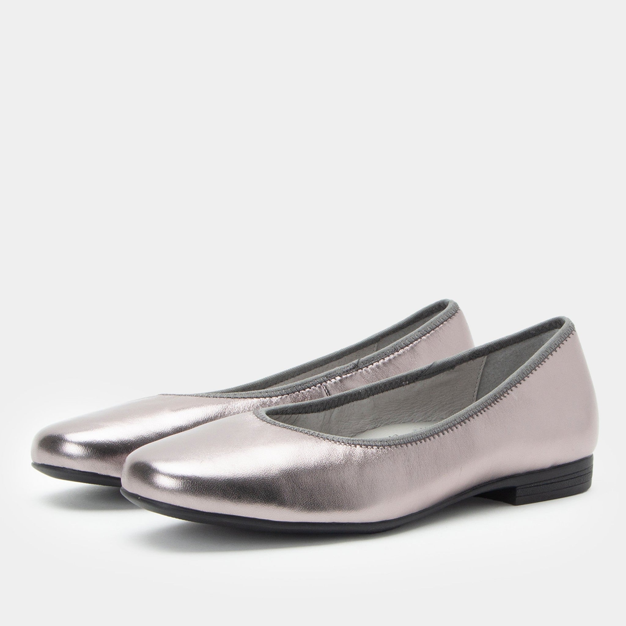 Alegria Arielle Comfort Arch Support Women's Ballet Flat in Pewter