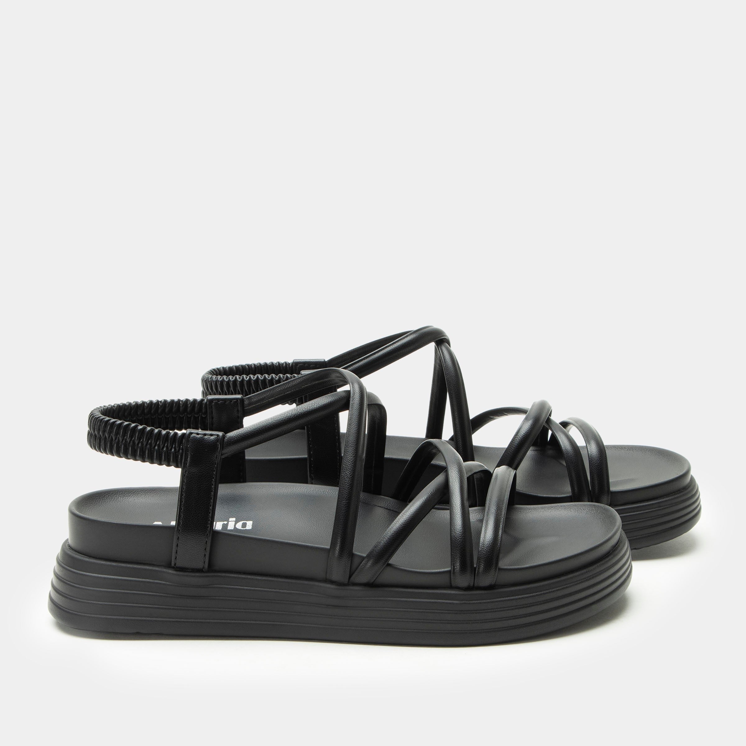 Alegria Audie Elevated Sport Comfort Arch Support Women's Sandal - Caviar - side view