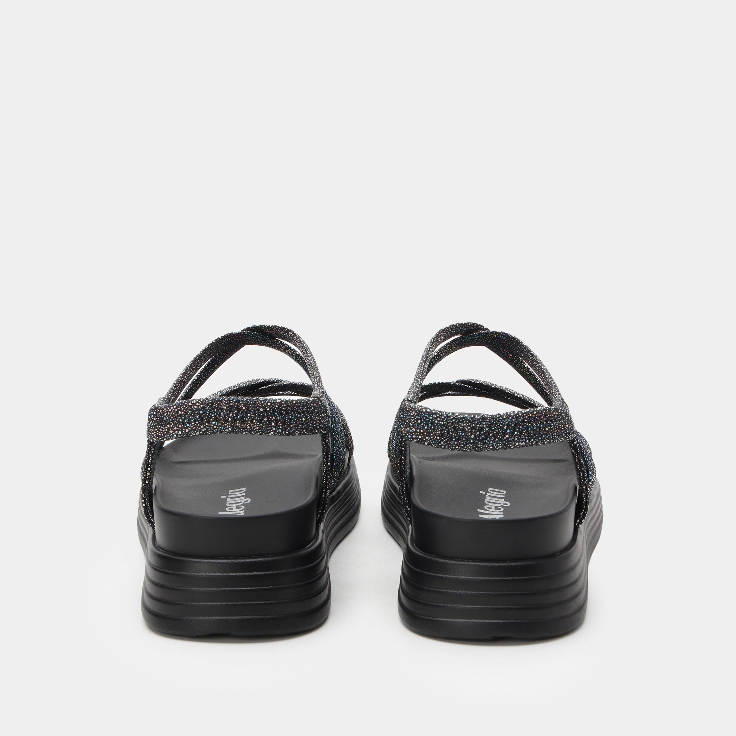 Alegria Audie Elevated Sport Comfort Arch Support Women's Sandal - Phosphorescence Black - side view 2