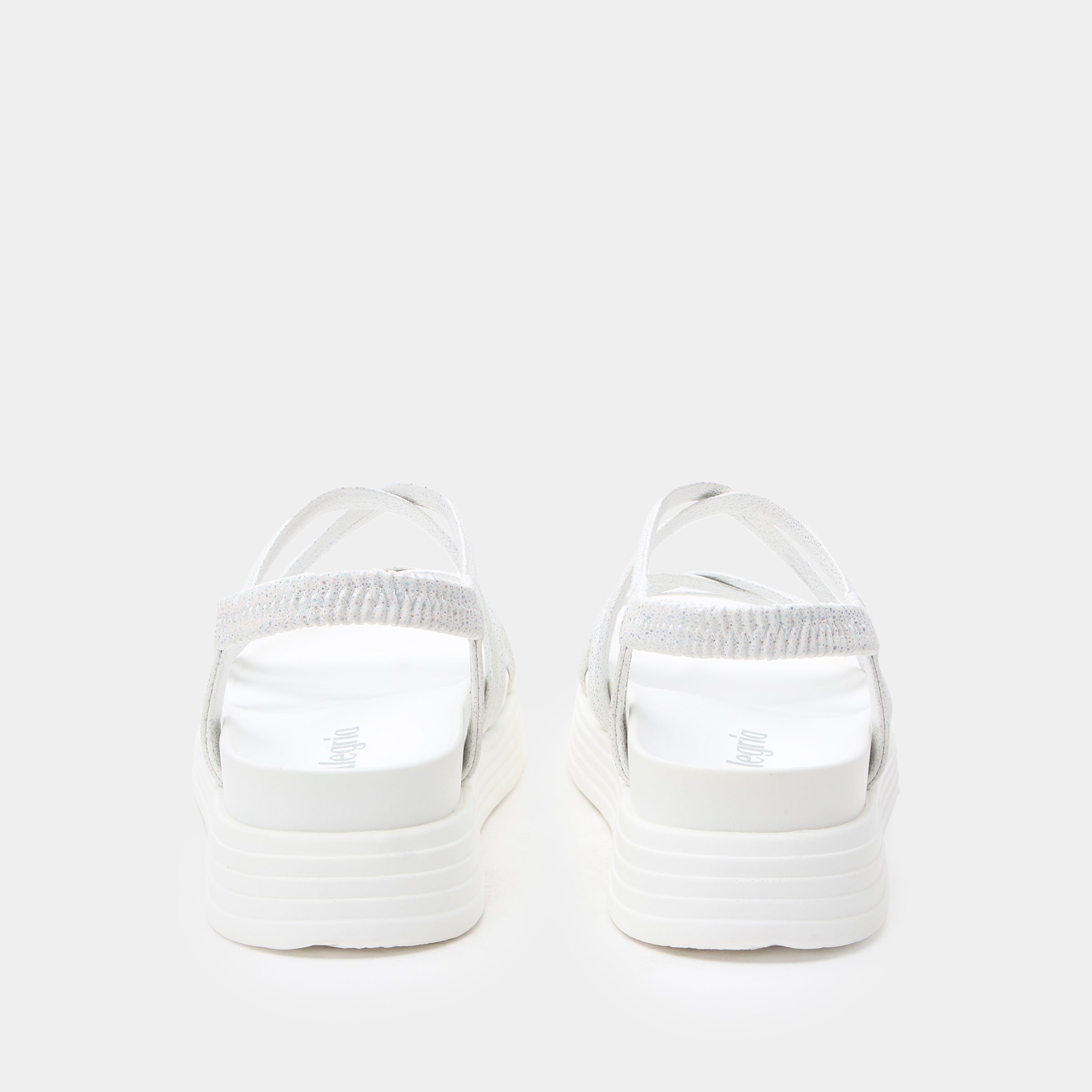 Alegria Audie Elevated Sport Comfort Arch Support Women's Sandal - Phosphorescence White - side view 2