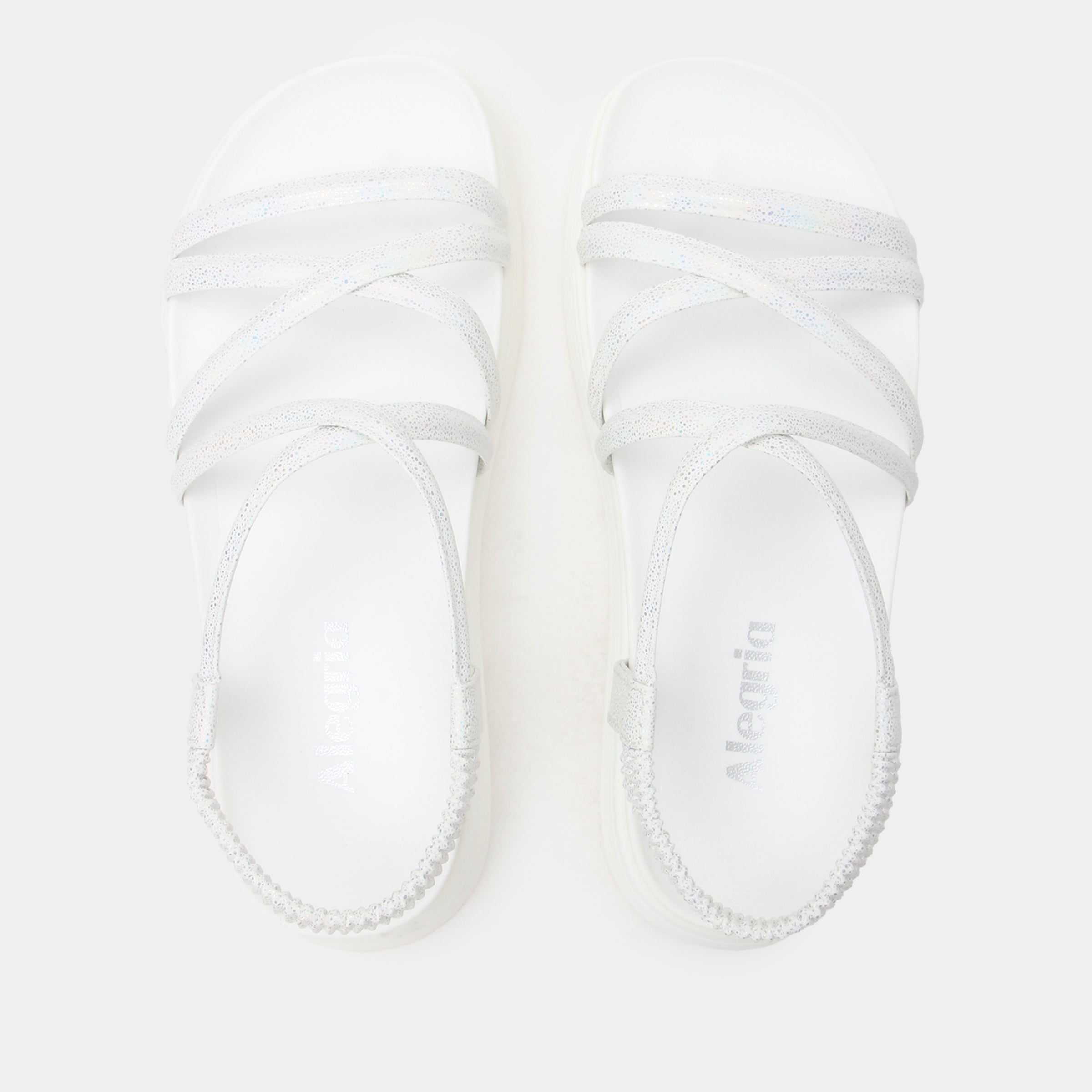 Alegria Audie Elevated Sport Comfort Arch Support Women's Sandal - Phosphorescence White - front view