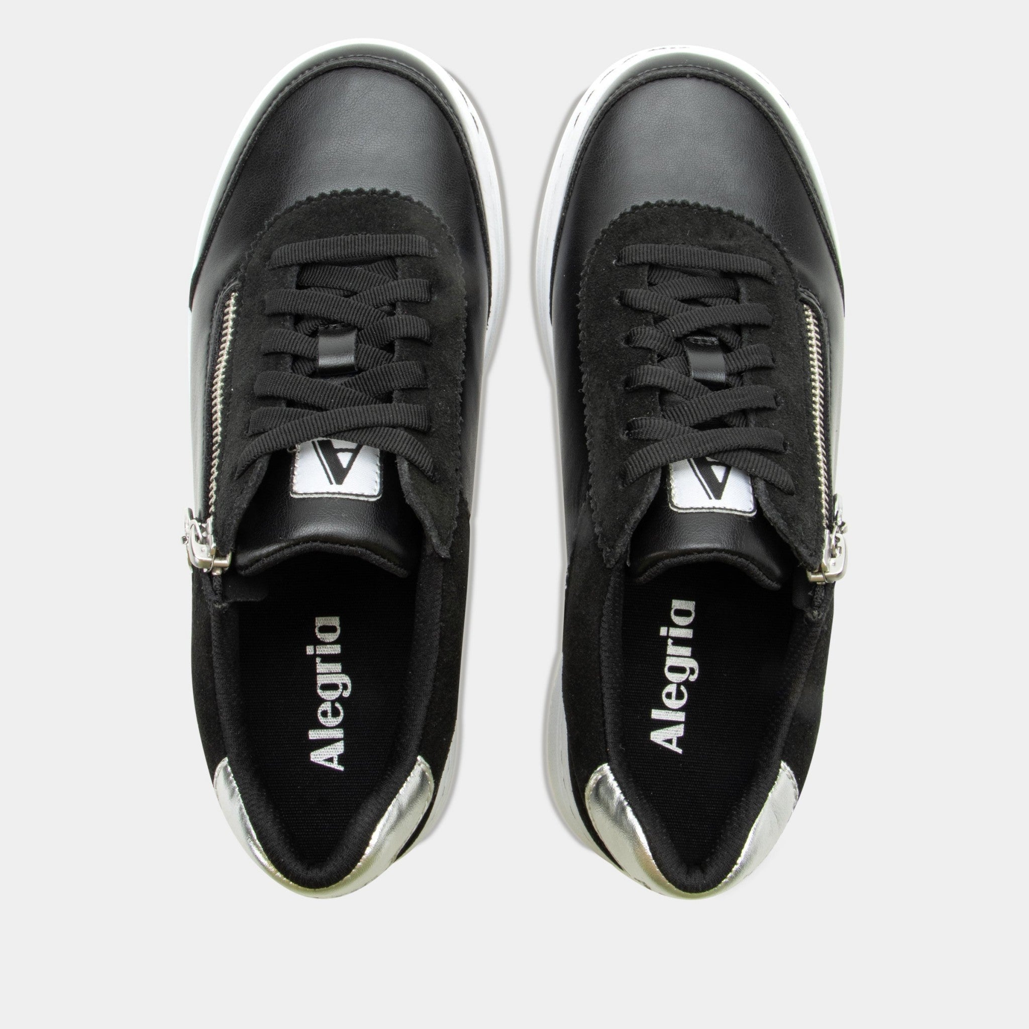 Alegria Averie Comfort Arch Support Women's Sneaker - Black Convertible - 5